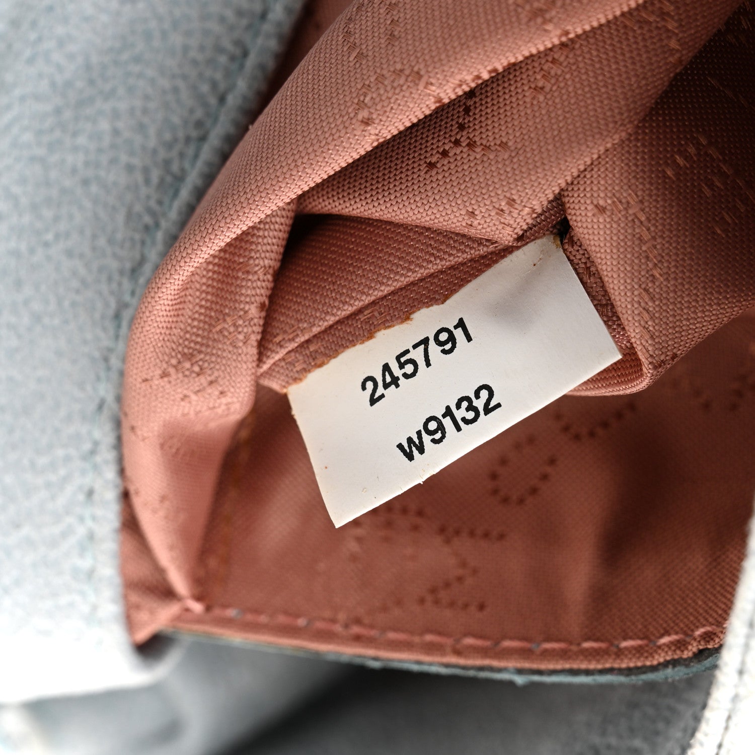 Shaggy Deer Falabella Crossbody Clutch Ice Blue