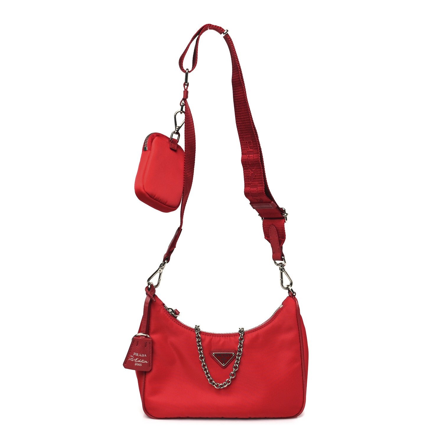 Nylon Re-Edition 2005 Shoulder Bag  Rosso