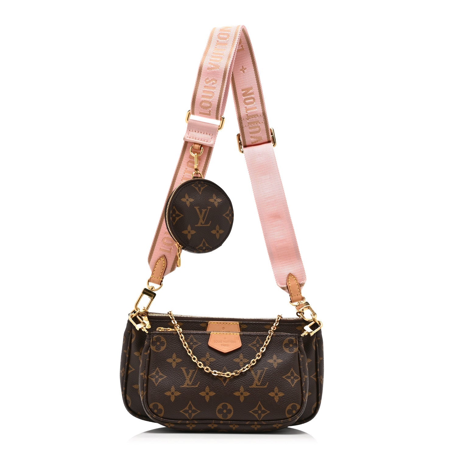 Monogram Multi Pochette Accessories Rose Clair