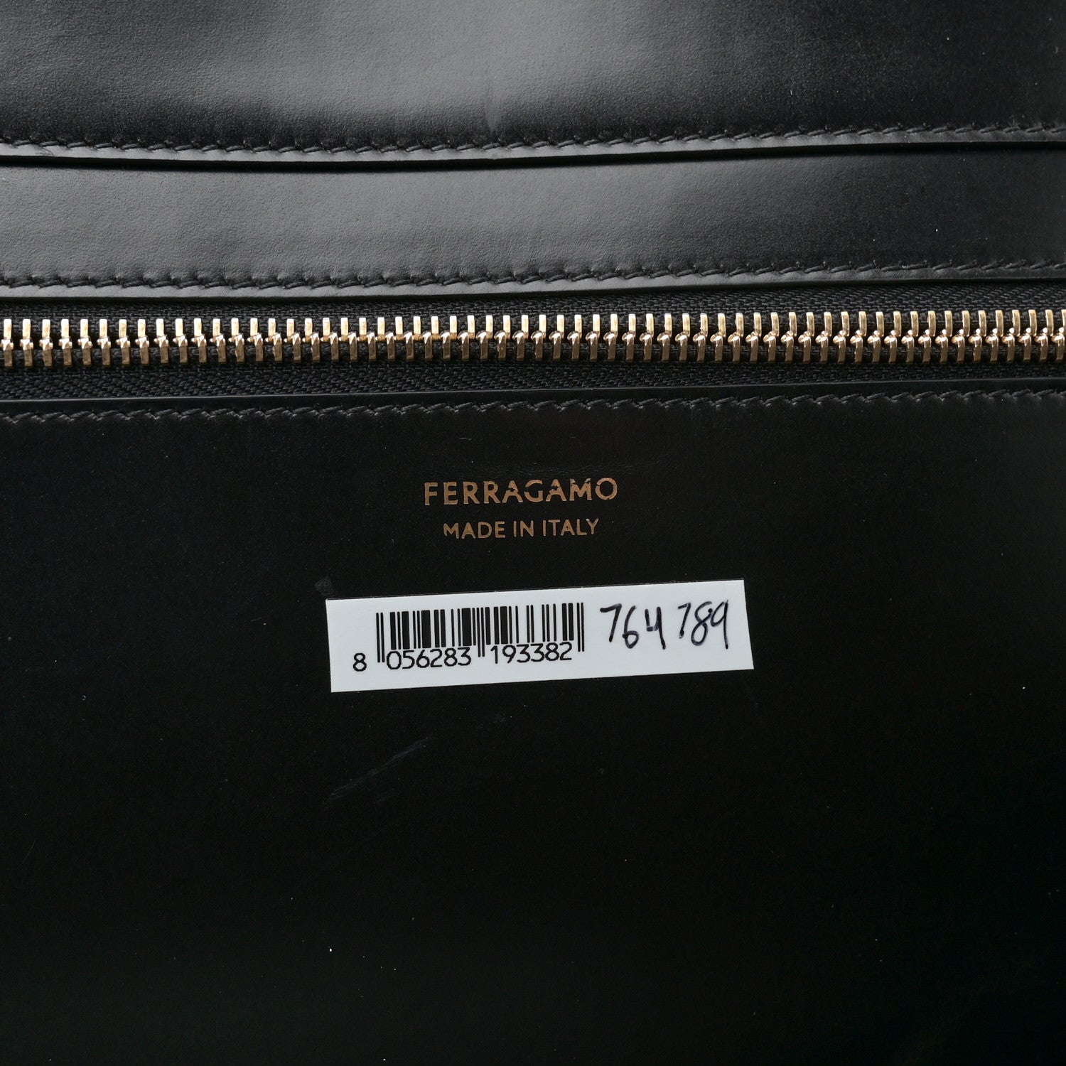 Brushed Off Calfskin XL Gancini Buckles Tote Bag Black