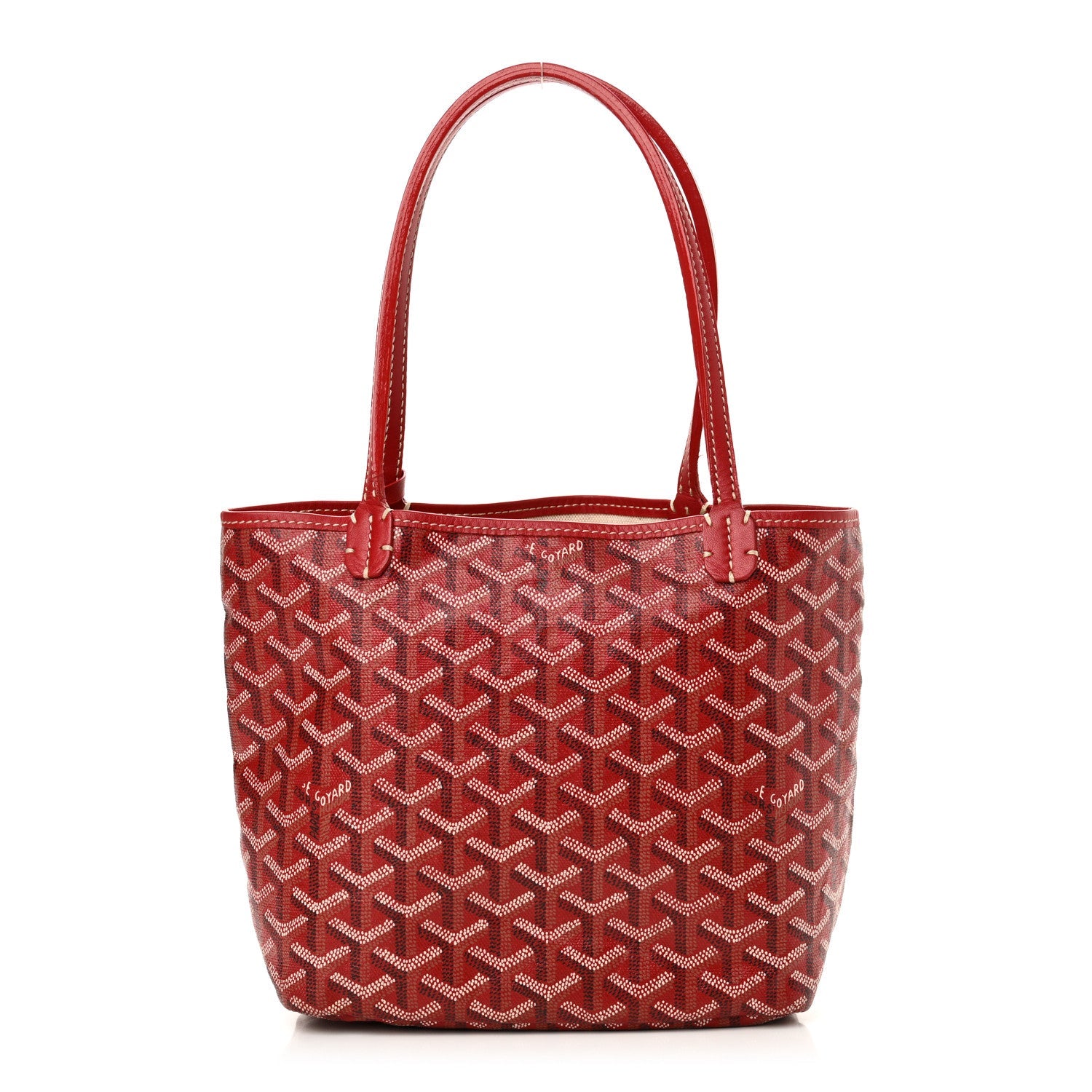 Goyardine Saint Louis Junior Jr PM Tote Red