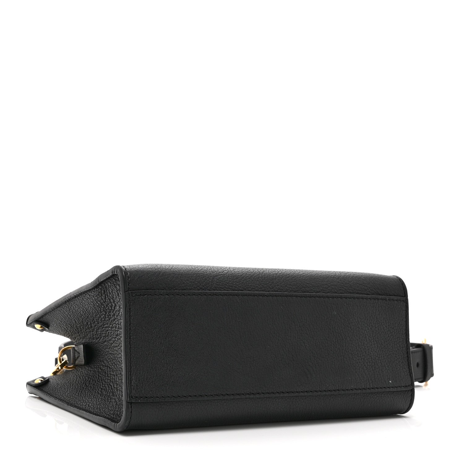 Calfskin Lock & Go Tote Black