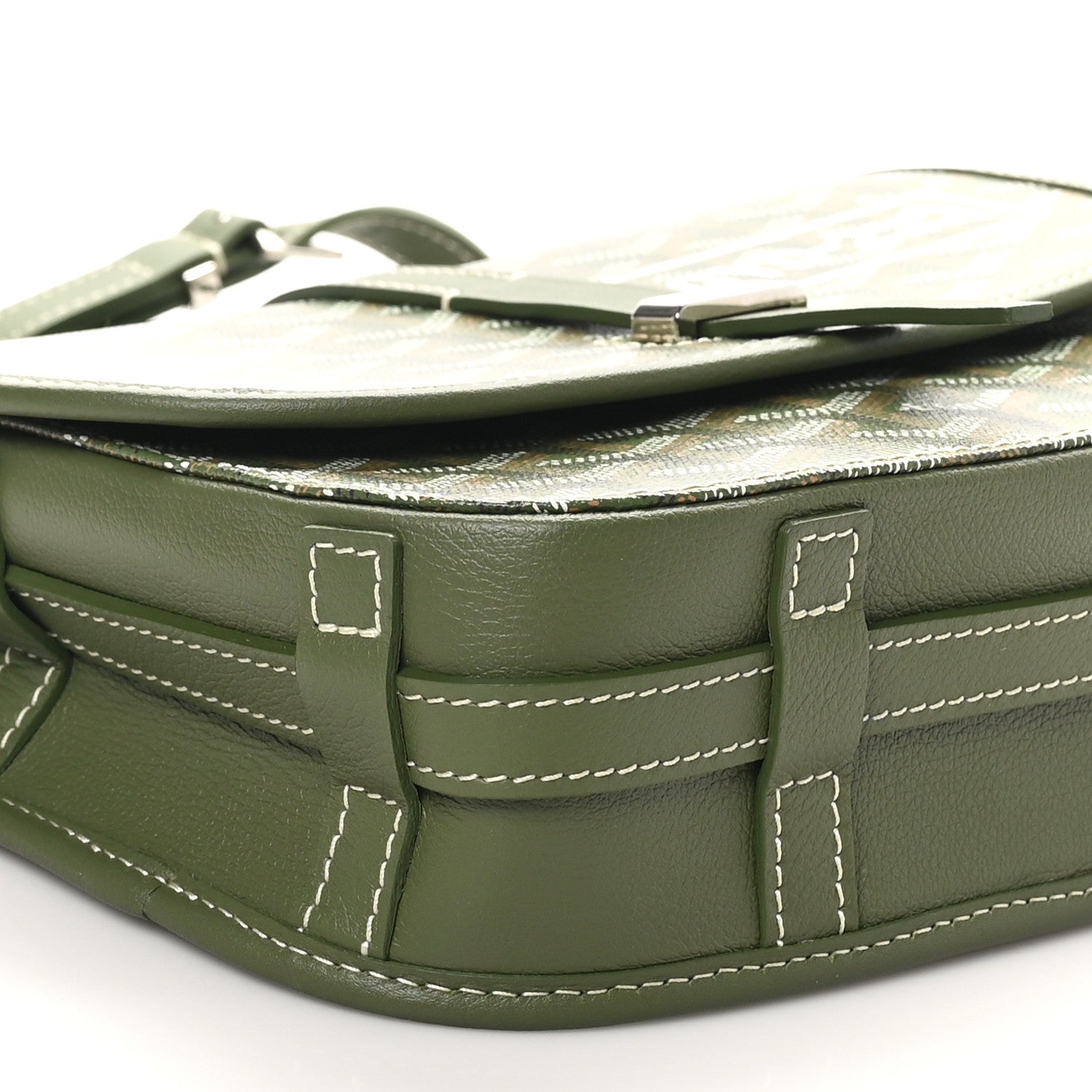 Goyardine Belvedere PM Messenger Bag Kaki