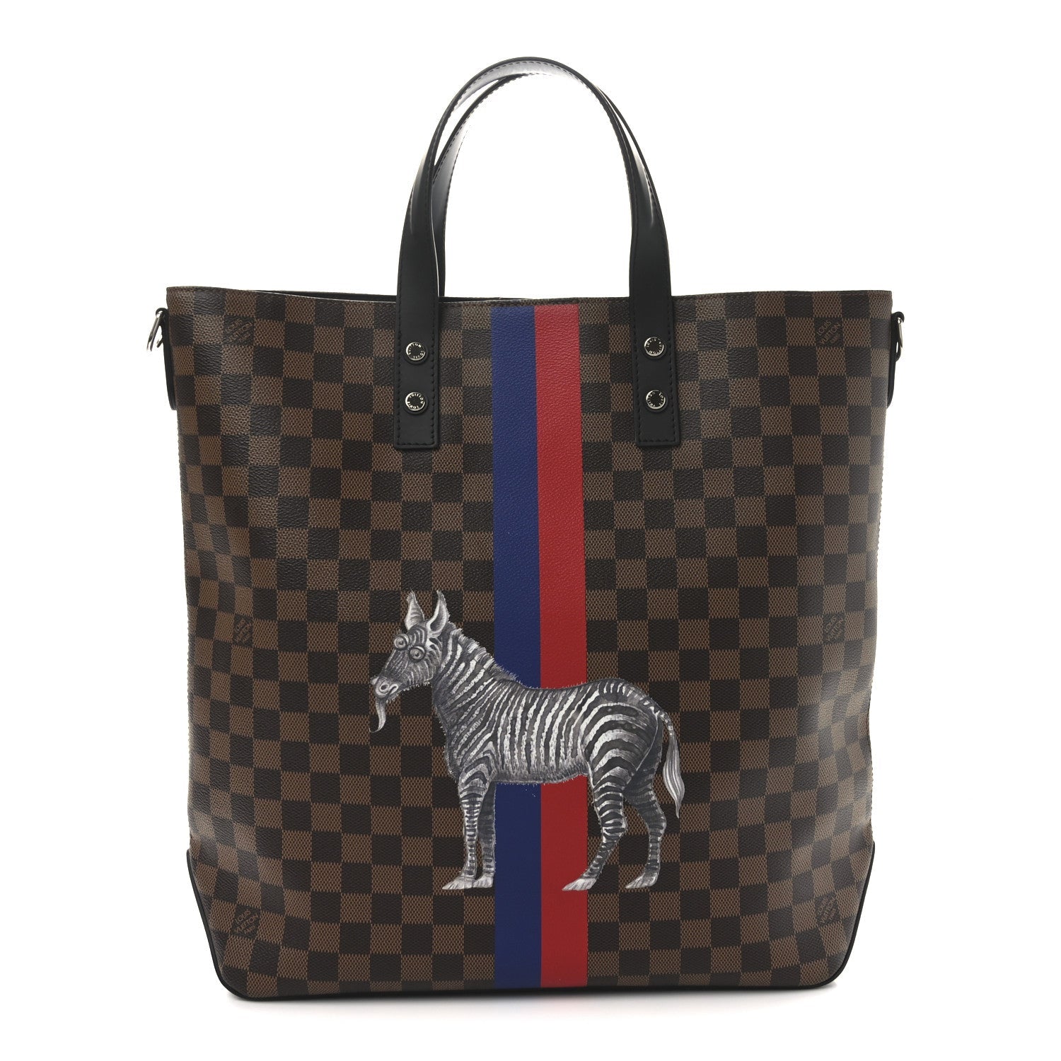 Savane Damier Ebene Zebra Atlas Tote
