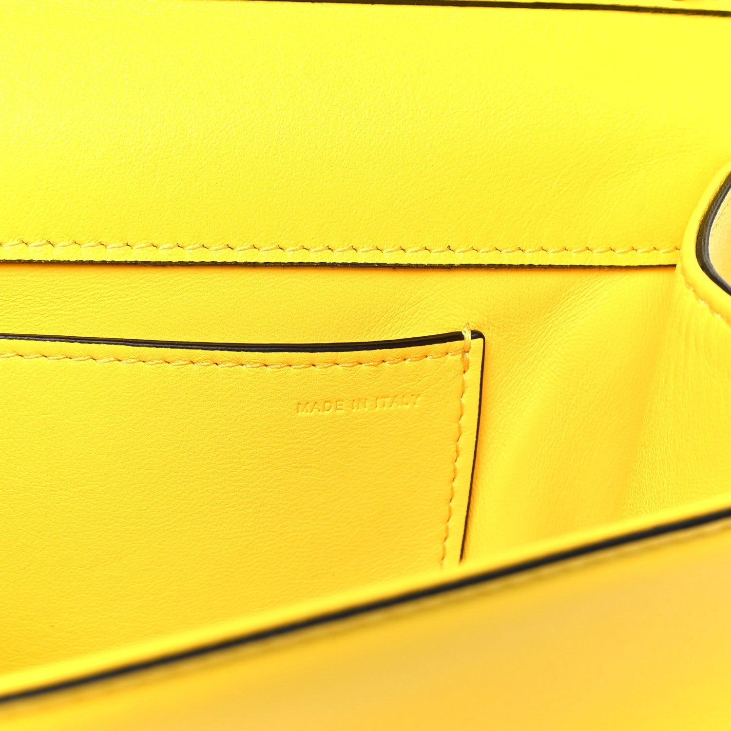Calfskin Vlogo Loco Shoulder Bag Bright Lemon
