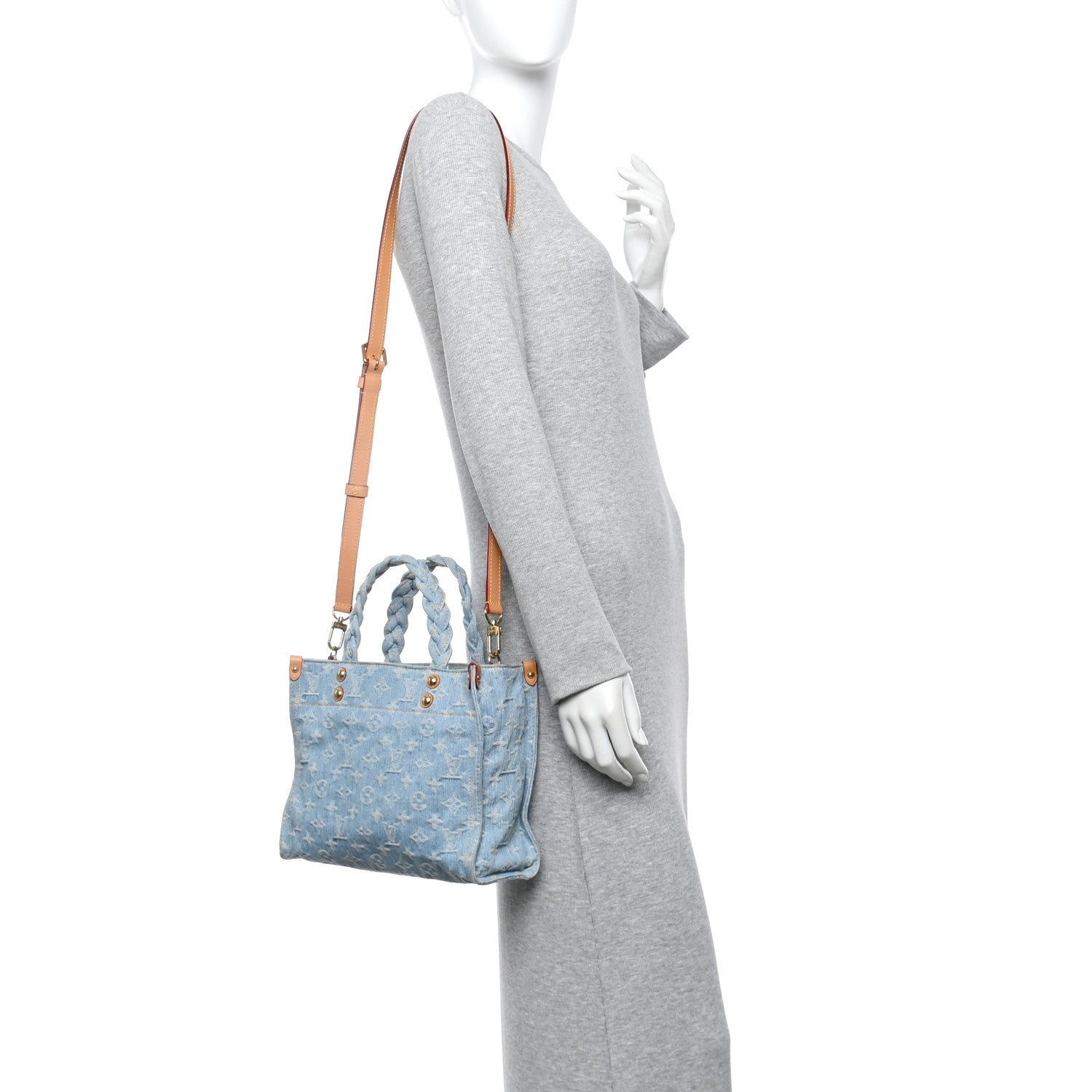 Monogram Washed Denim Let Go PM Sky Blue