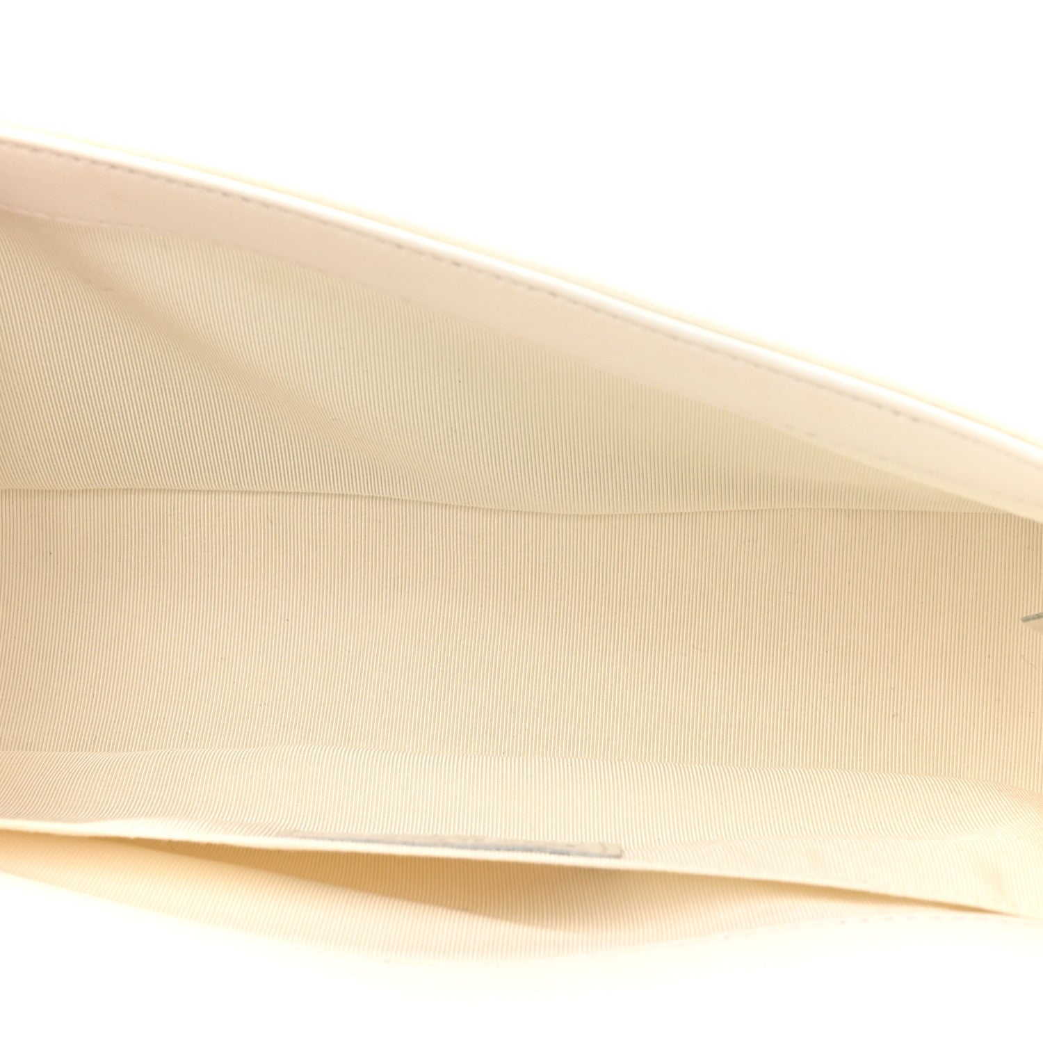 Patent Tweed Medium Boy Flap White