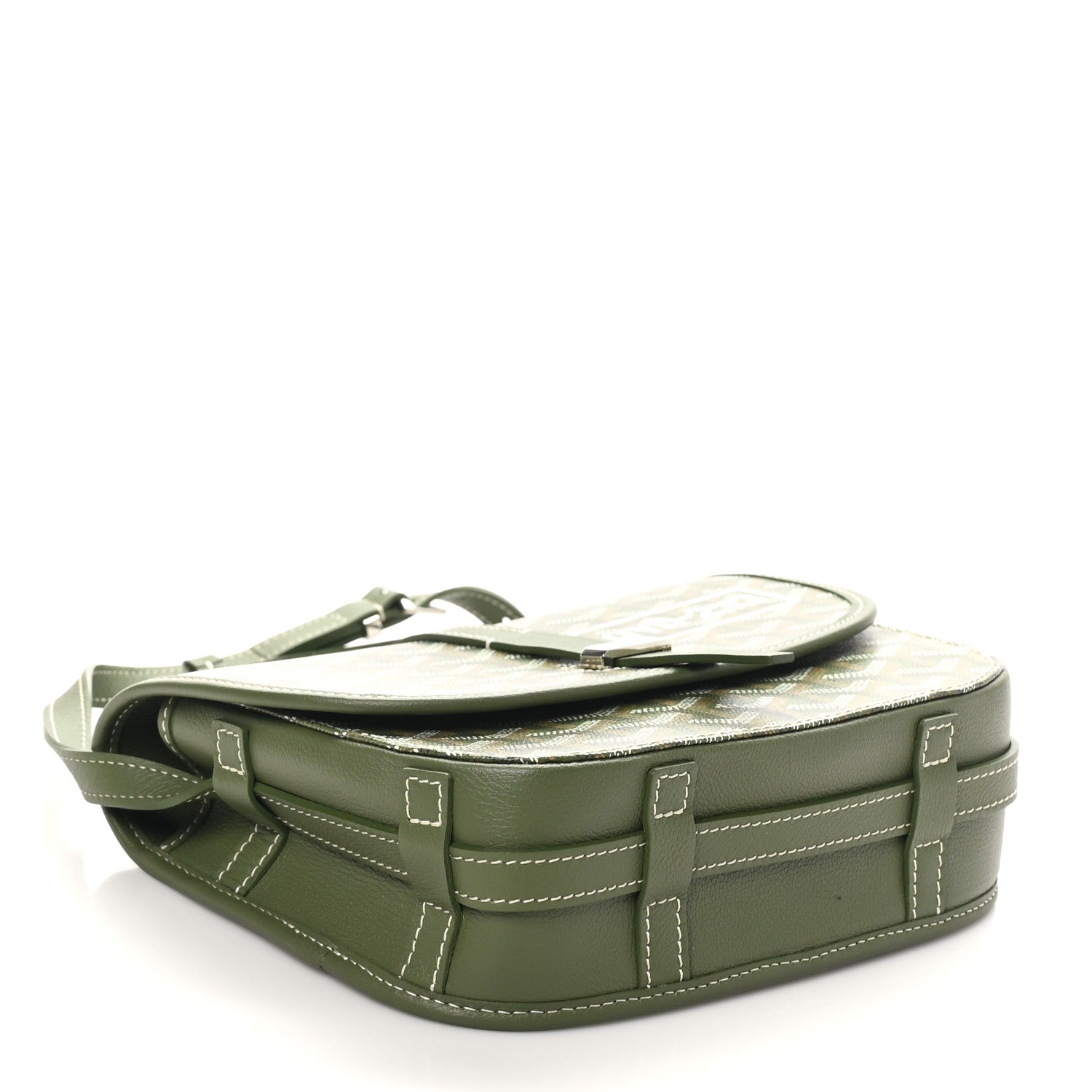 Goyardine Belvedere PM Messenger Bag Kaki