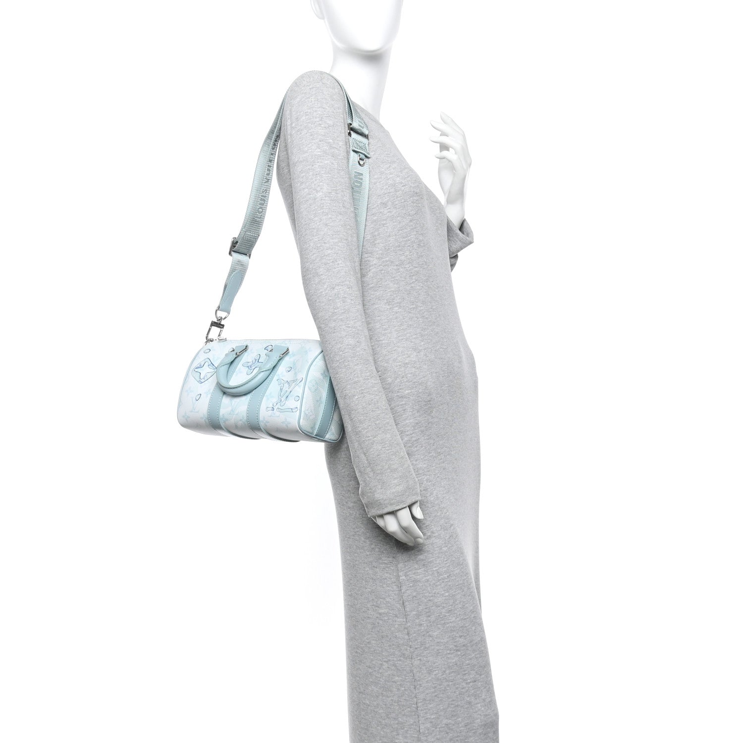 Monogram Aquagarden Keepall Bandouliere 25 Crystal Blue