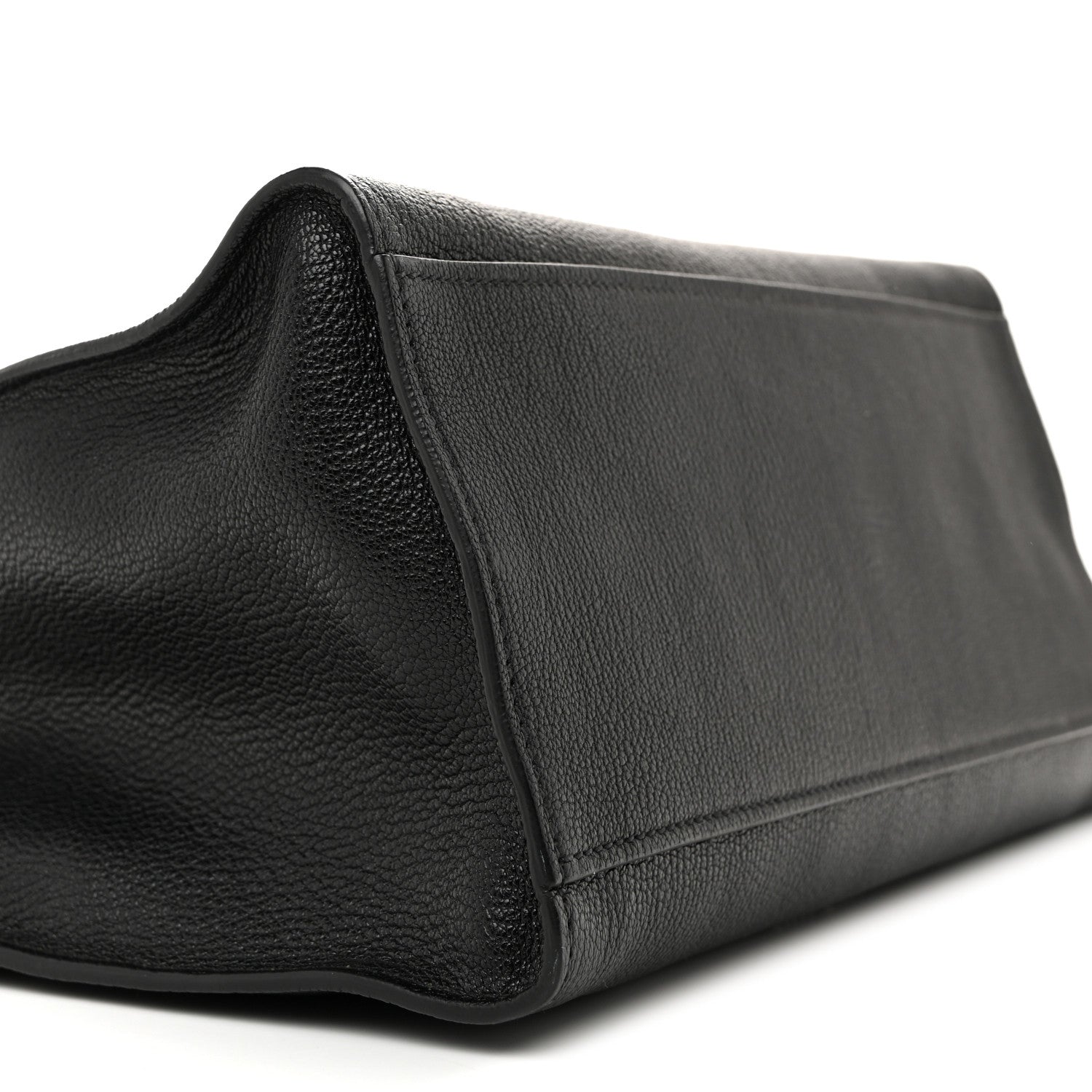 Goatskin Madras Soft Calf Crystal Embellished Tote Black