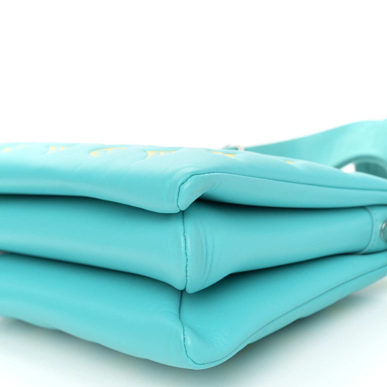 Lambskin Embossed Monogram Vuittamins Coussin PM Menthe Jaune