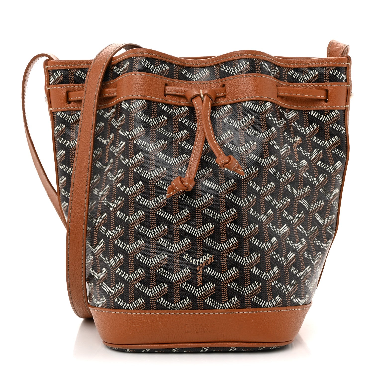 Goyardine Petit Flot Bucket Bag PM Black Gold