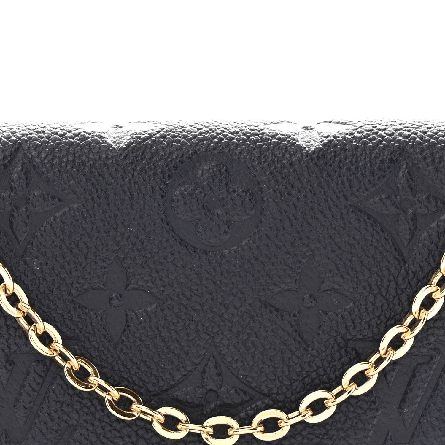 Empreinte Pochette Felicie Chain Wallet Marine Rouge