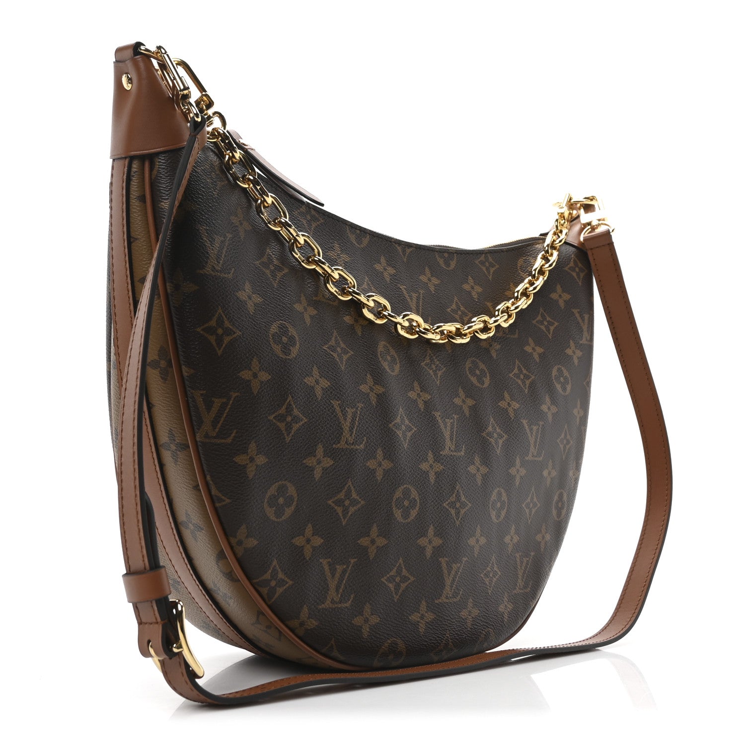 Reverse Monogram Loop Hobo