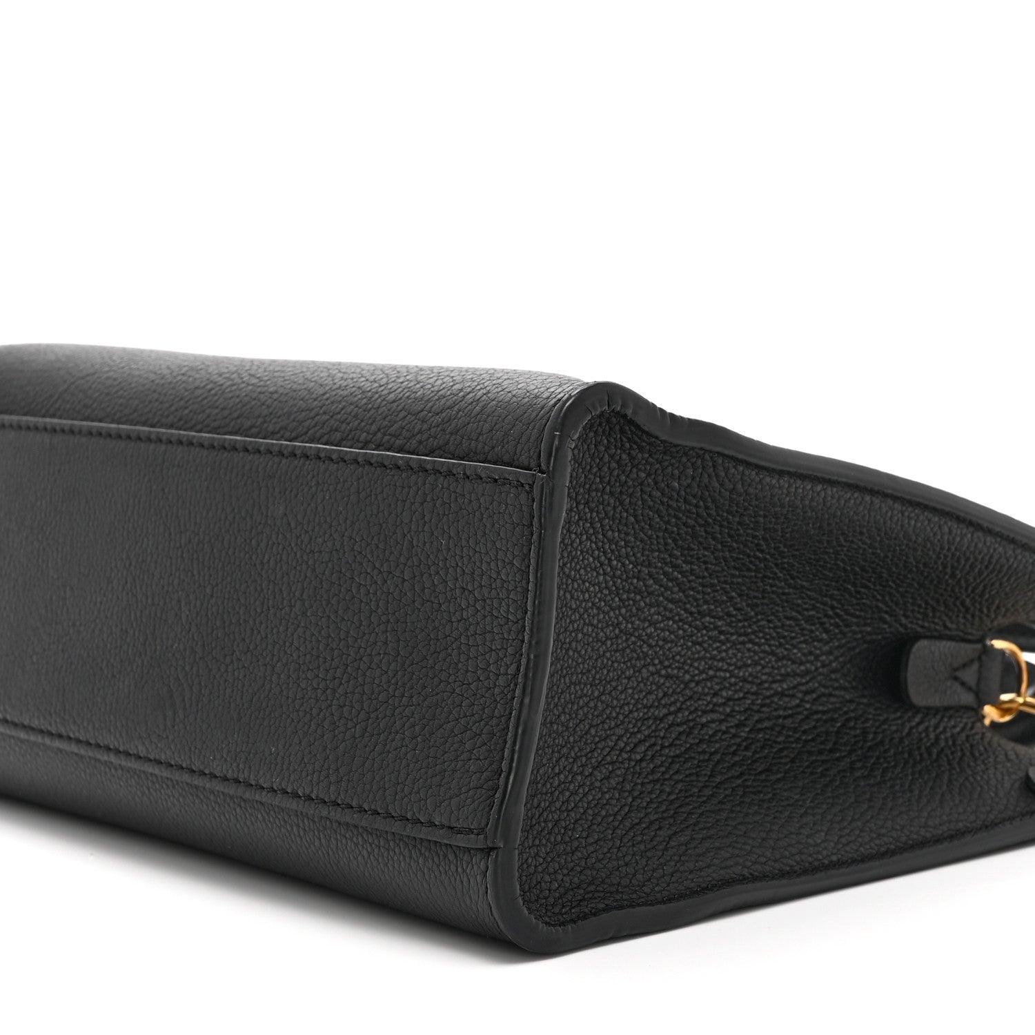 Calfskin Lock & Go Tote Black