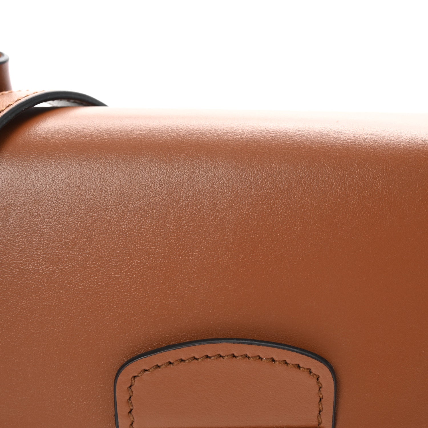 City Calf Lock Shoulder Bag Cognac