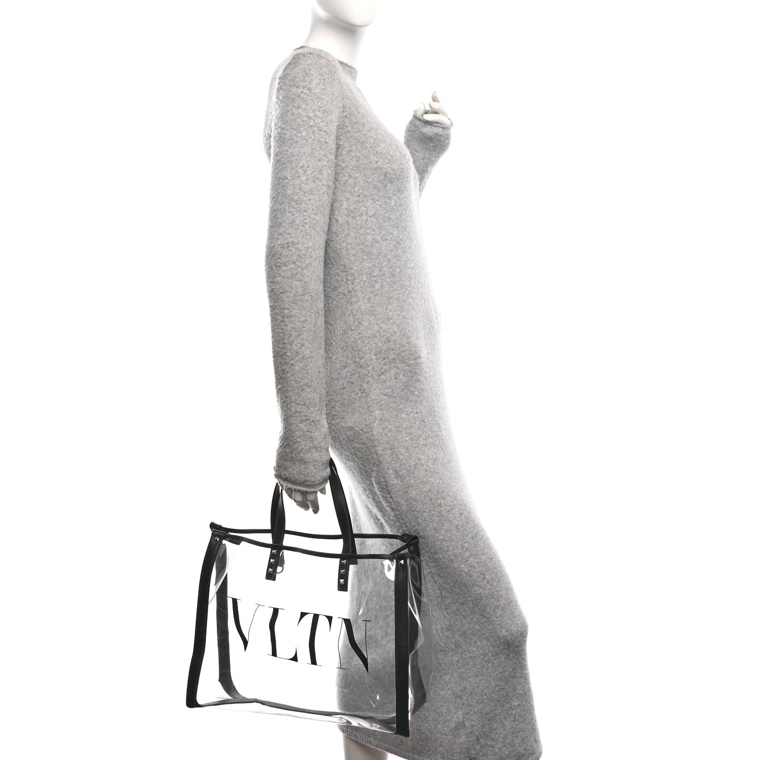 Plexy VLTN Shopping Bag Transparent