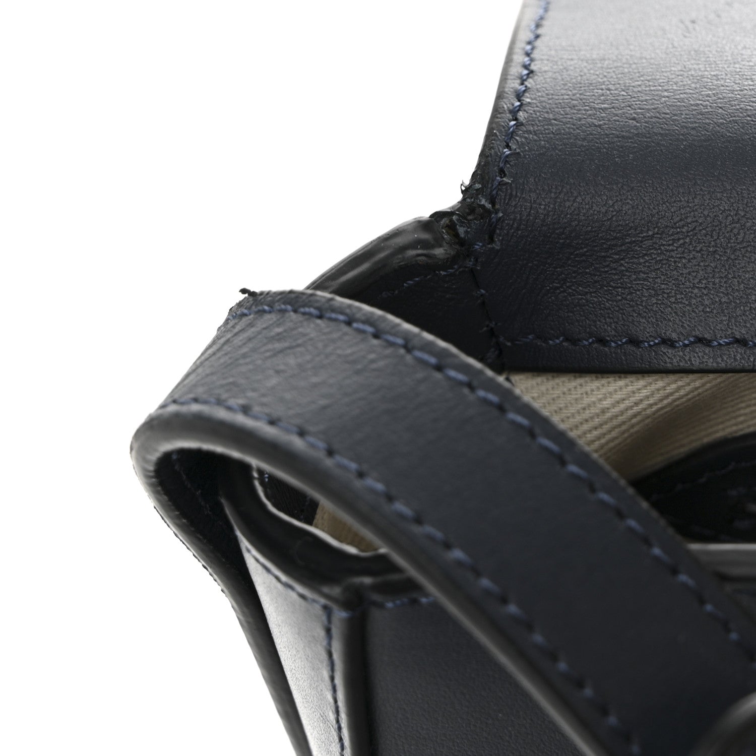 Calfskin Flap Crossbody Bag Blu