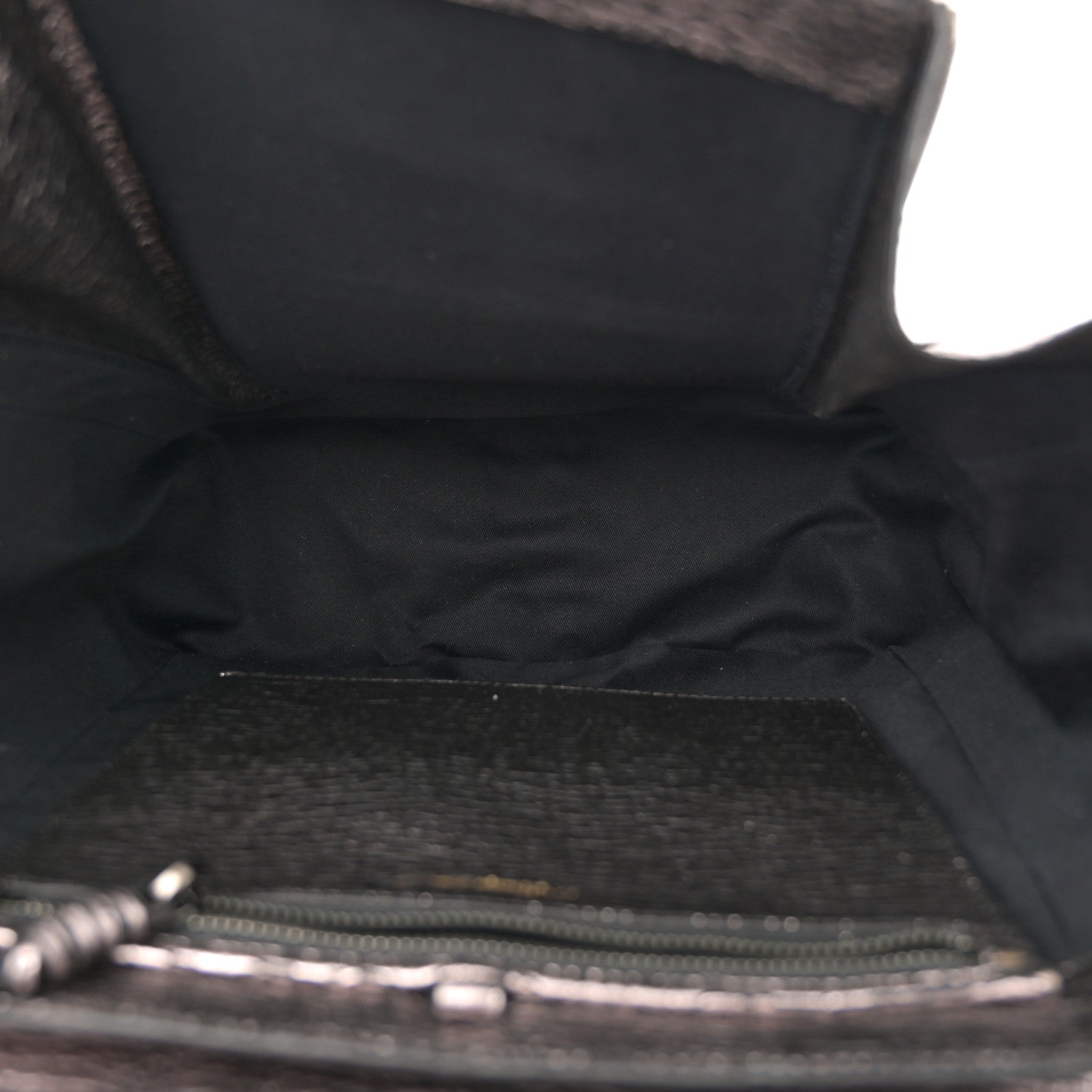 Metallic Textured Calfskin Pashli Backpack Black Mauve