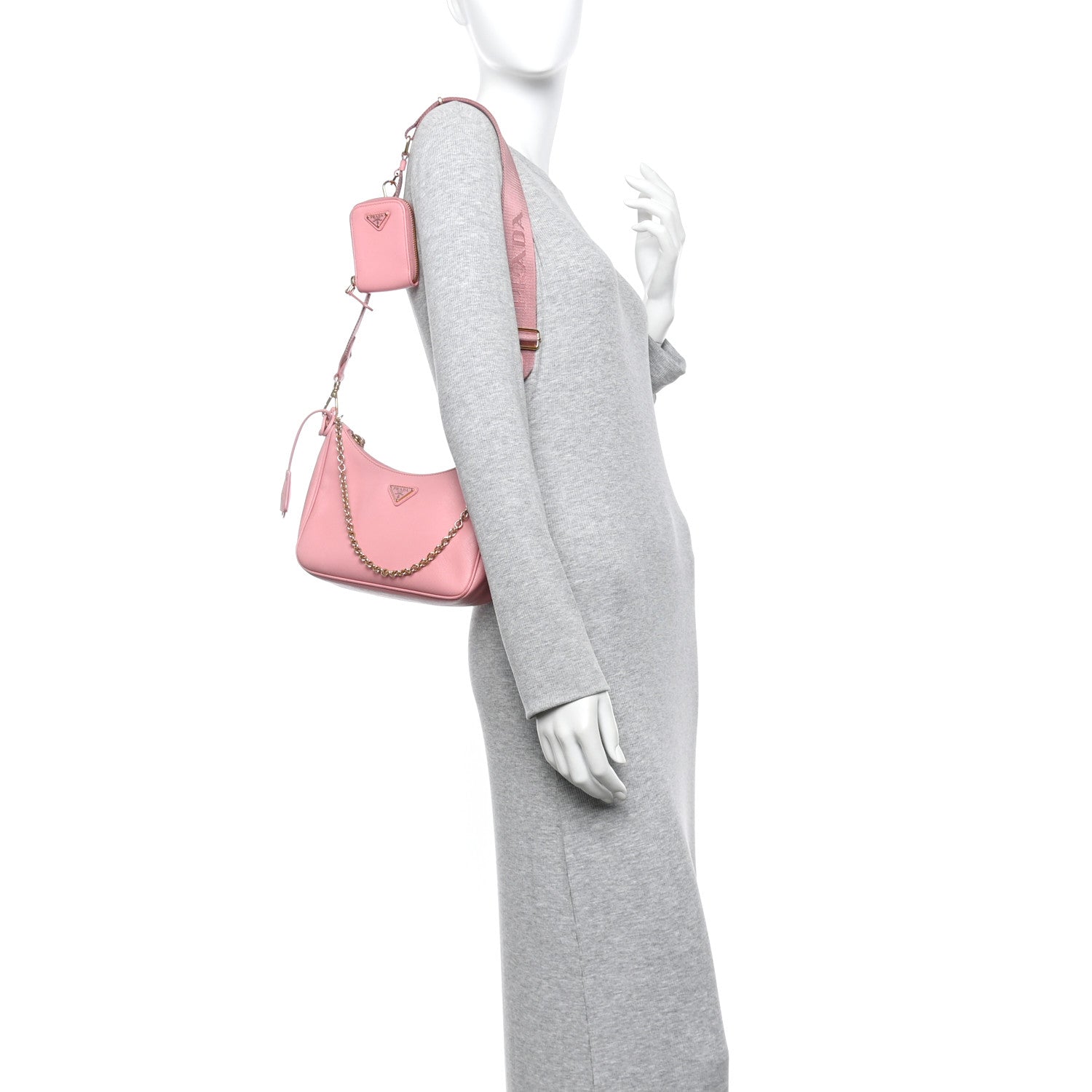 Saffiano Lux Re-Edition 2005 Shoulder Bag Petalo