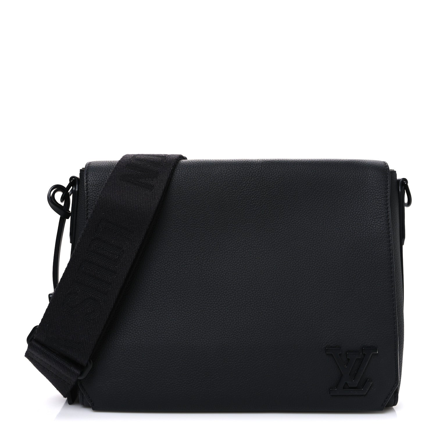 Calfskin Aerogram Messenger Black