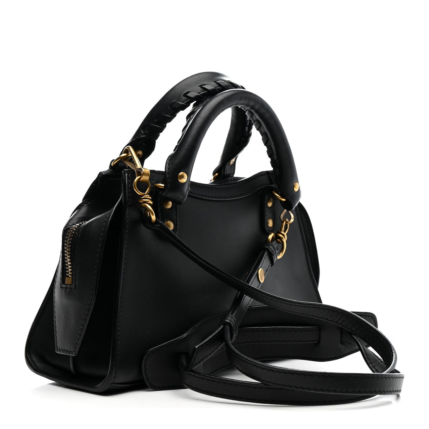 Smooth Calfskin Neo Classic Gold Hardware Mini City Black