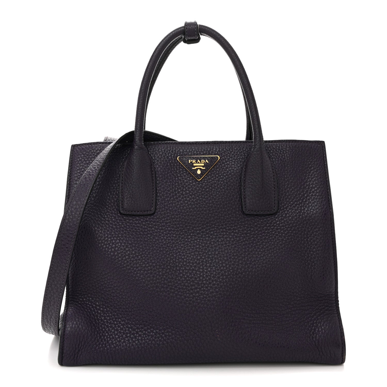 Vitello Daino Shopping Tote Viola