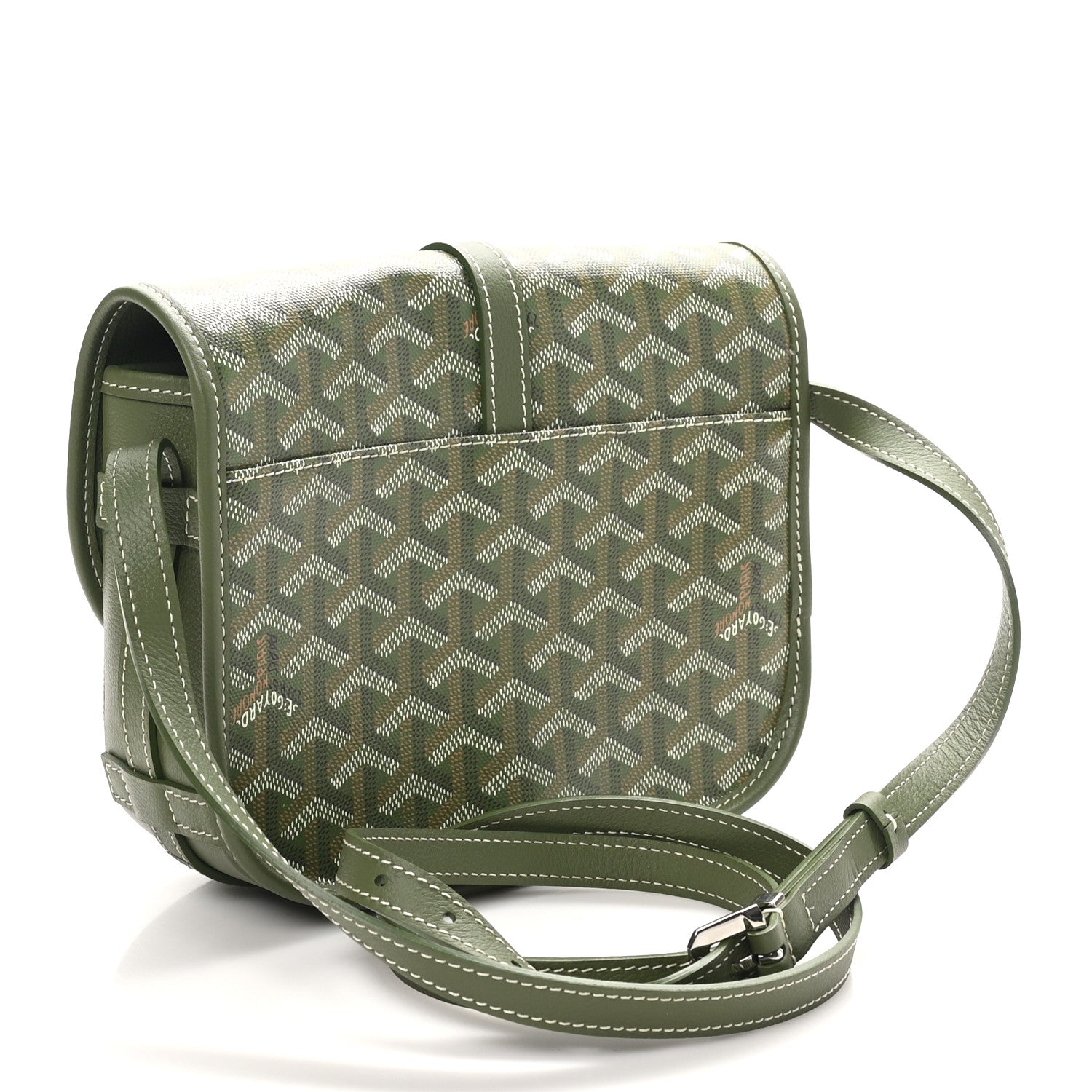 Goyardine Belvedere PM Messenger Bag Kaki