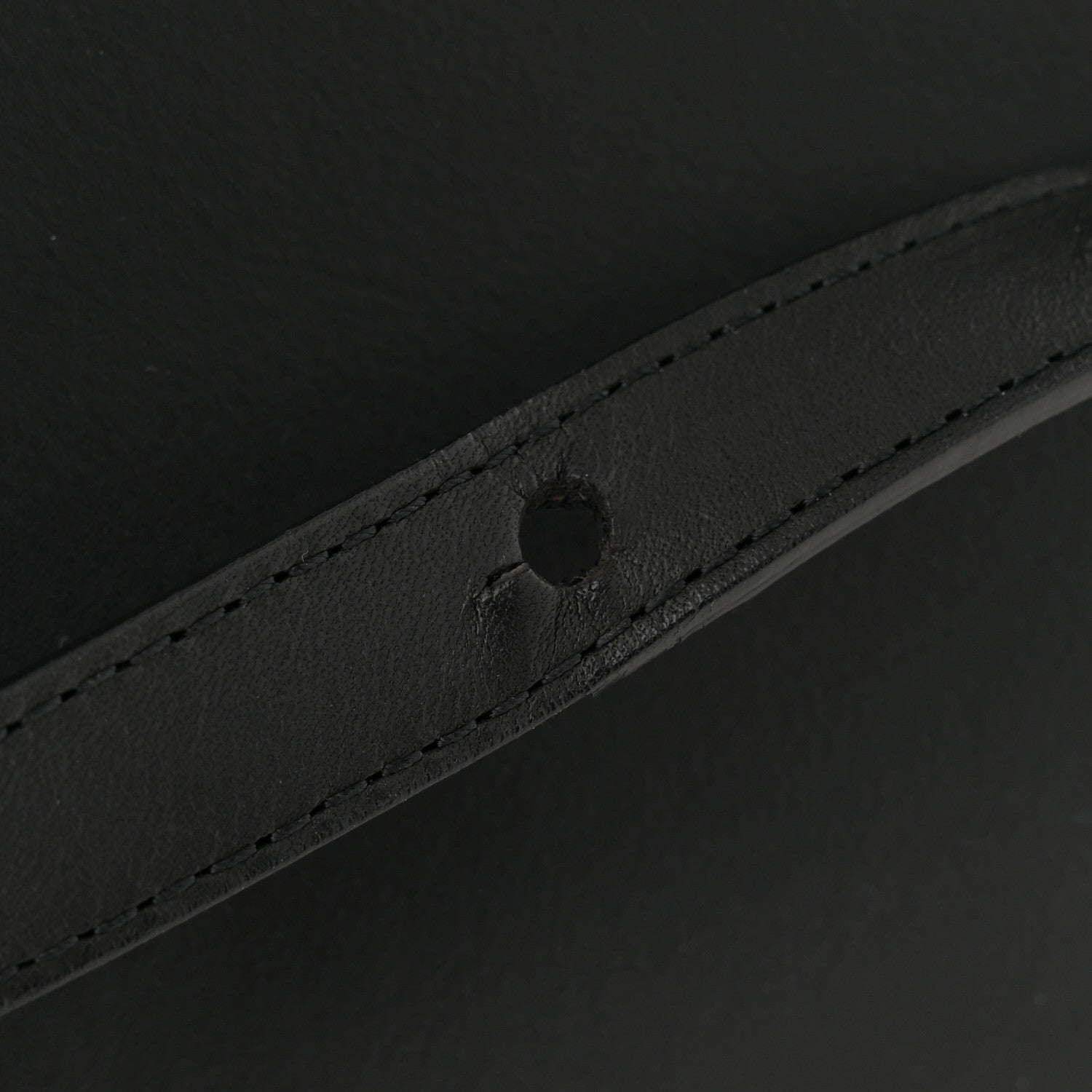 Vegetable Tanned Calfskin Bucket Bag Black Flamma