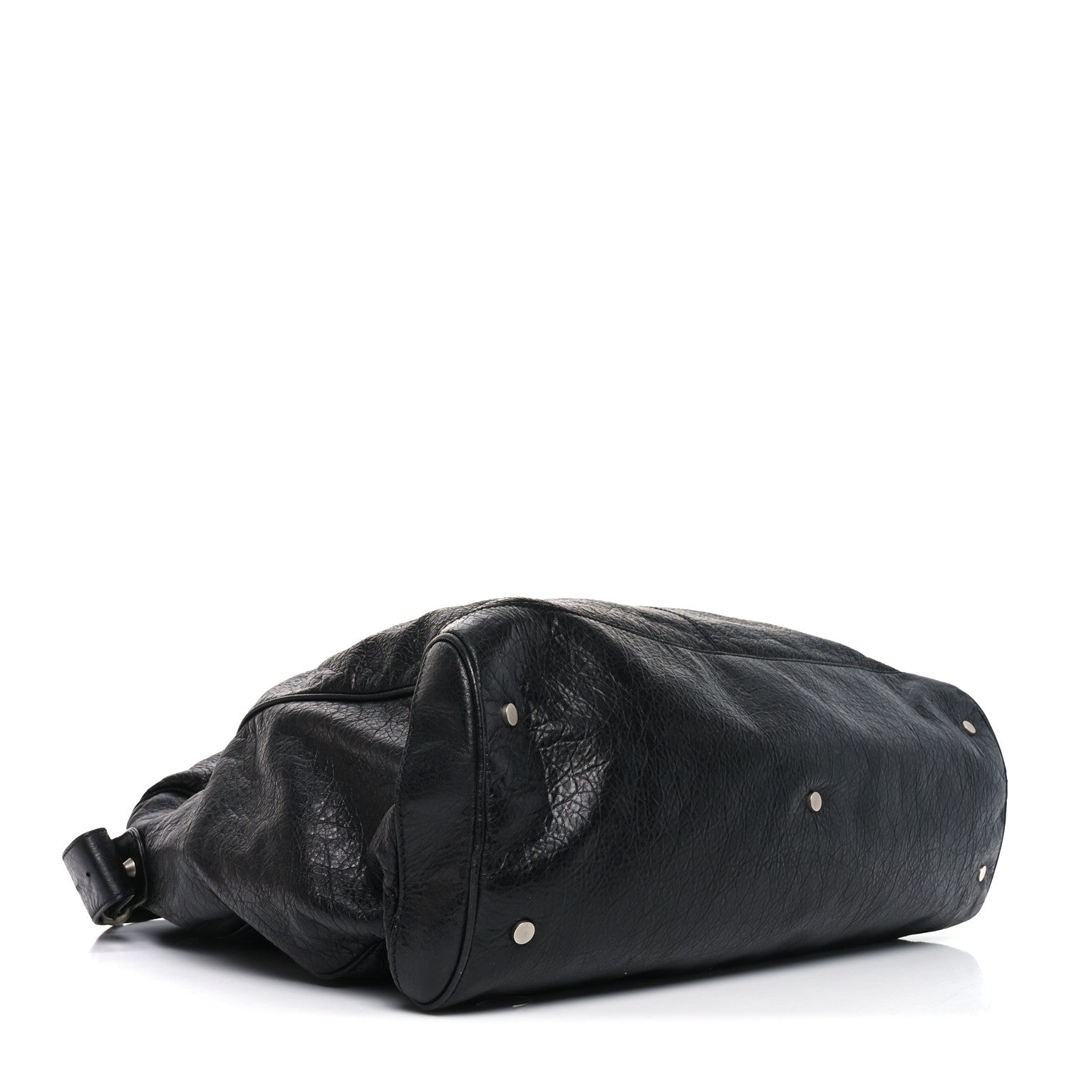 Agneau Classic Silver Hardware Weekender Black