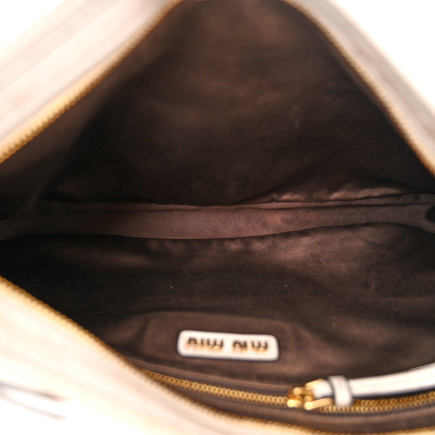 Nappa Old Hook Shoulder Bag Sabbia White