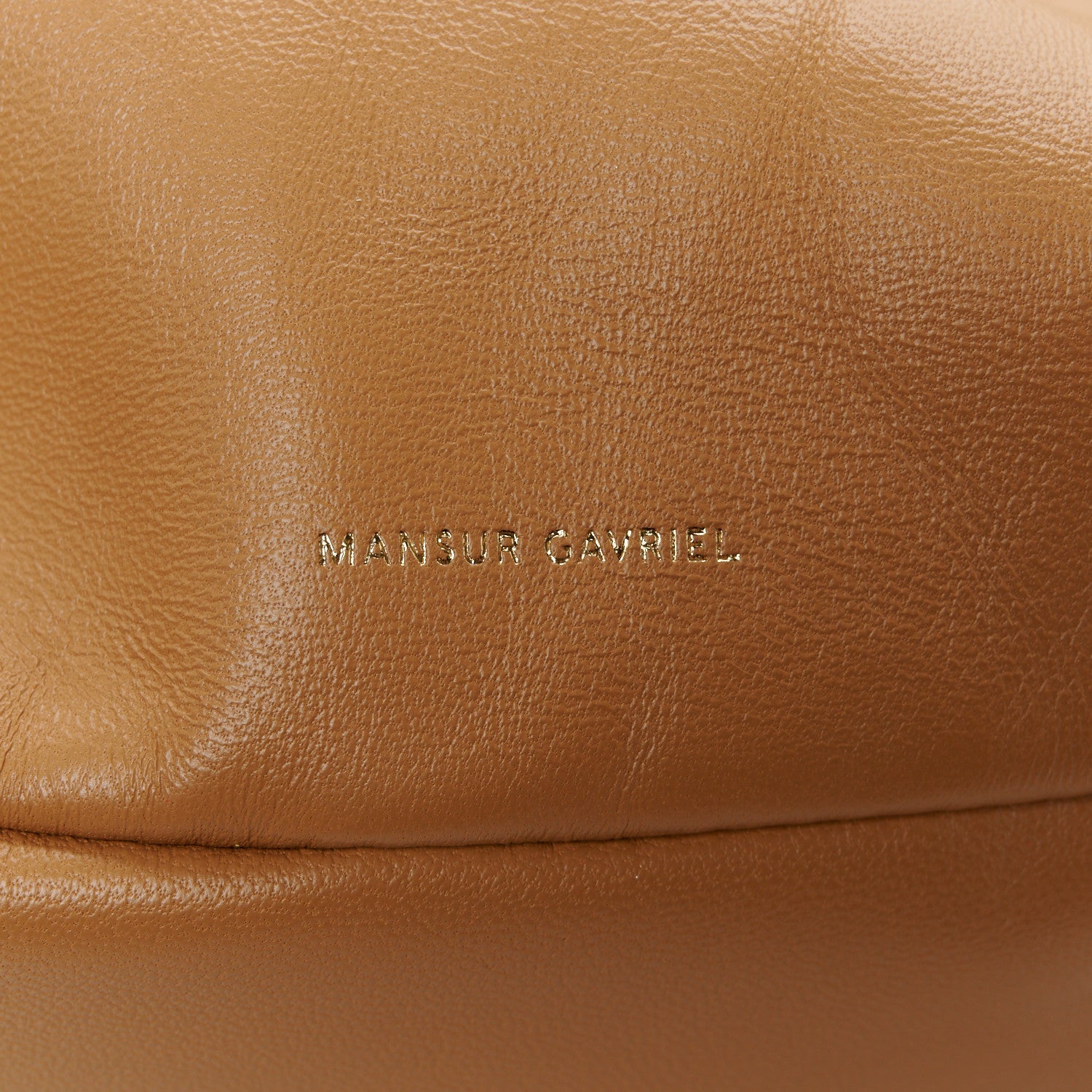Lambskin Cloud Mini Clutch Caramel