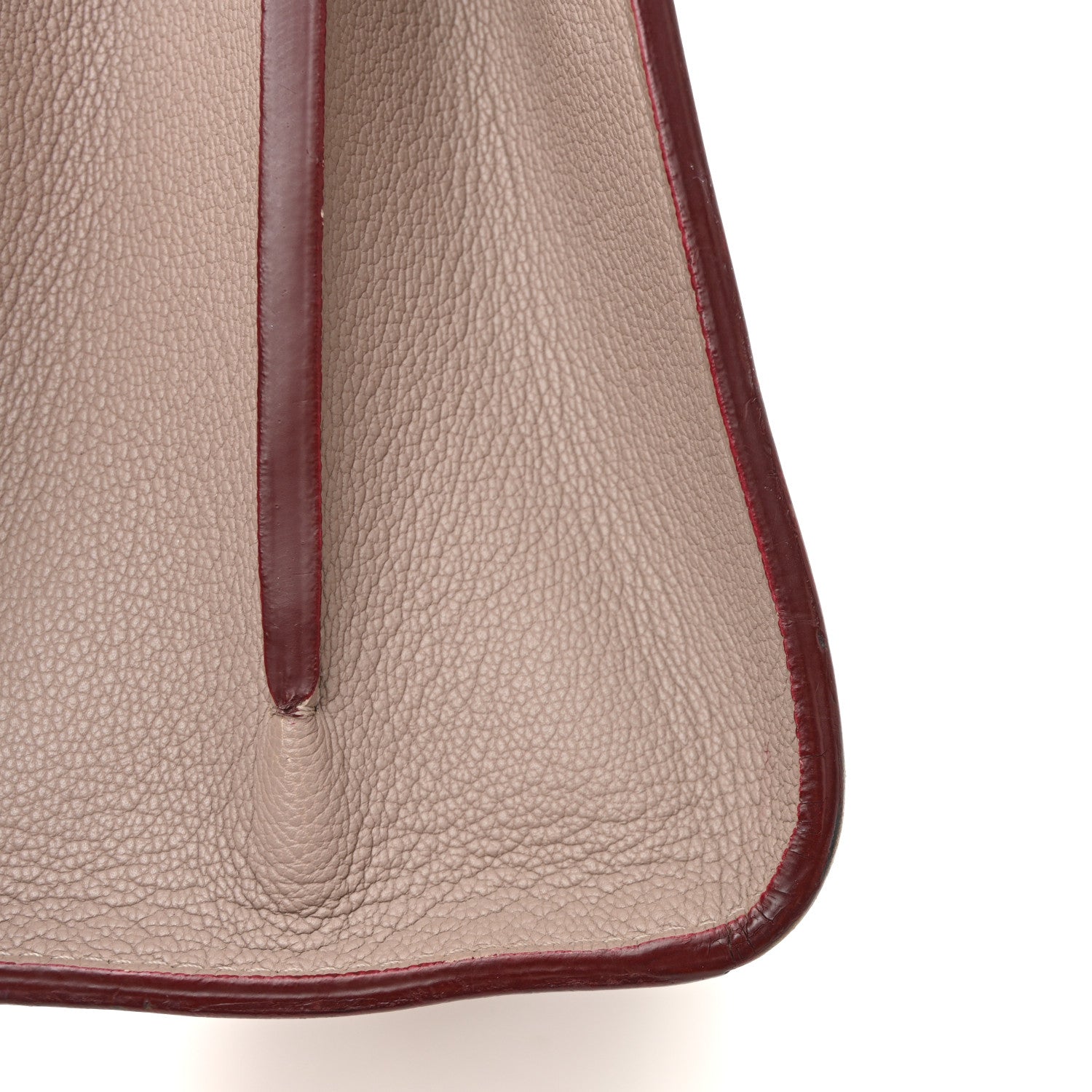 Monogram Cuir Plume Very Tote MM Mastic Raisin