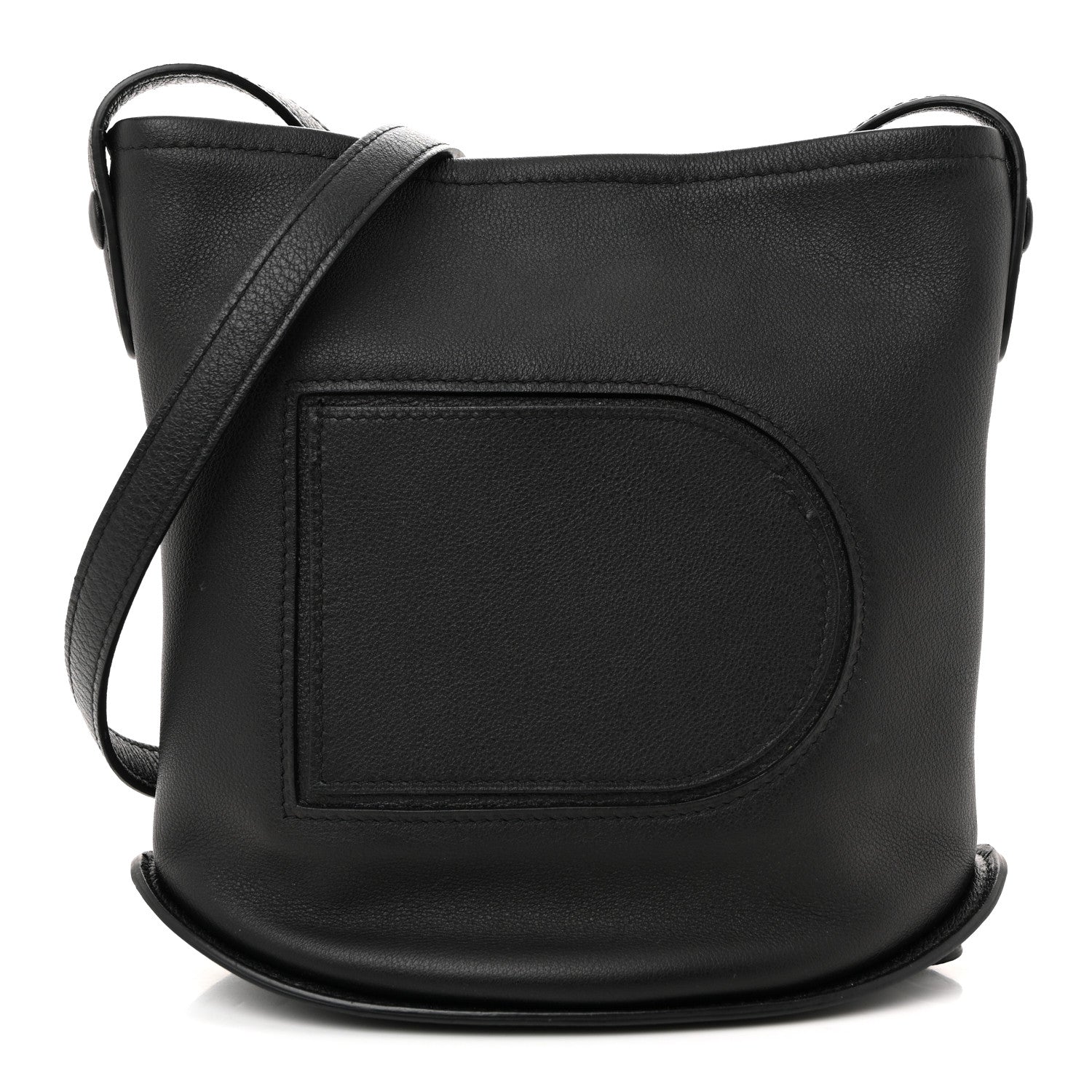 Calfskin Mini Pin Allure Bucket Black
