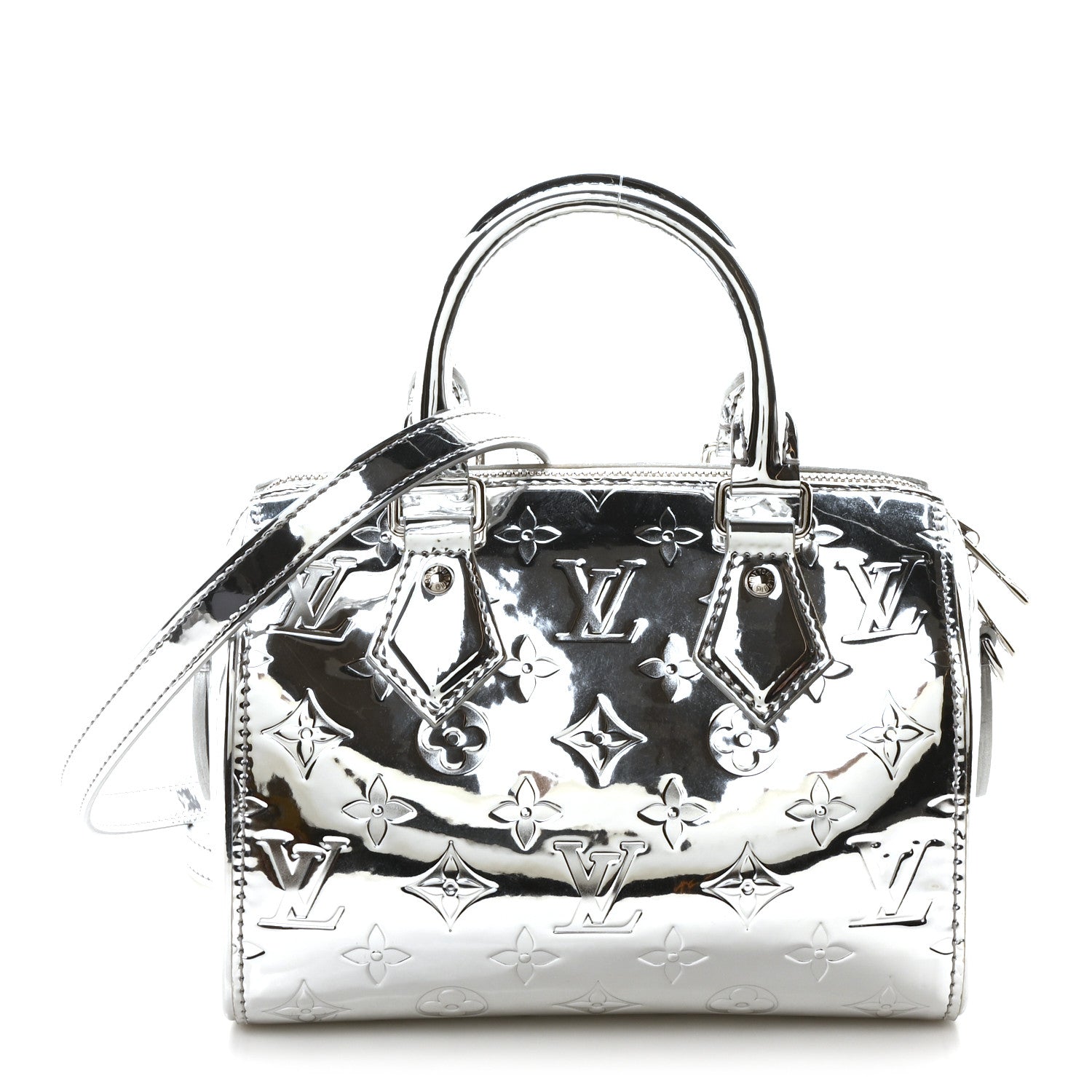 Monogram Miroir Speedy Bandouliere 20 Silver