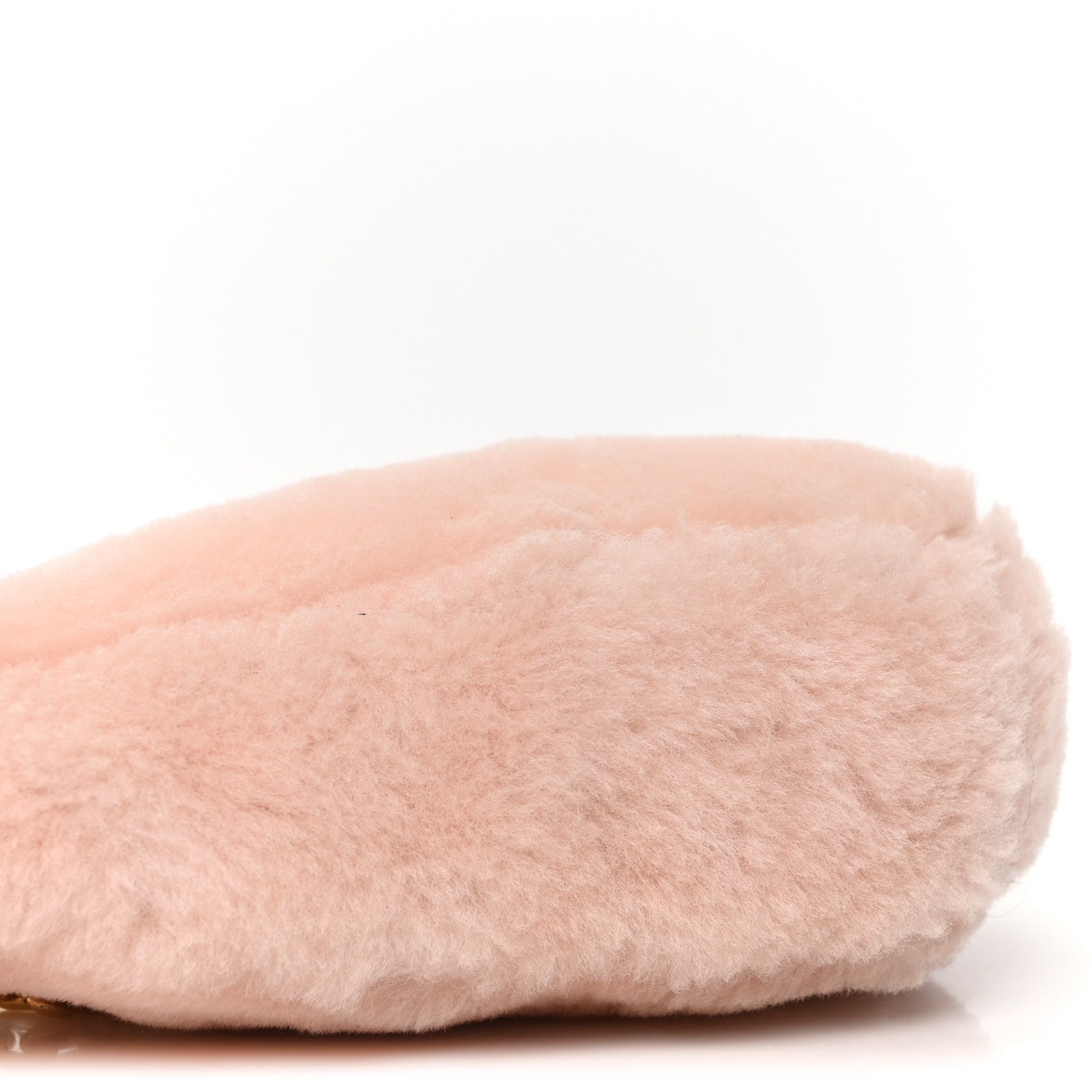 Montone Shearling Mini Triangle Bag Orchidea