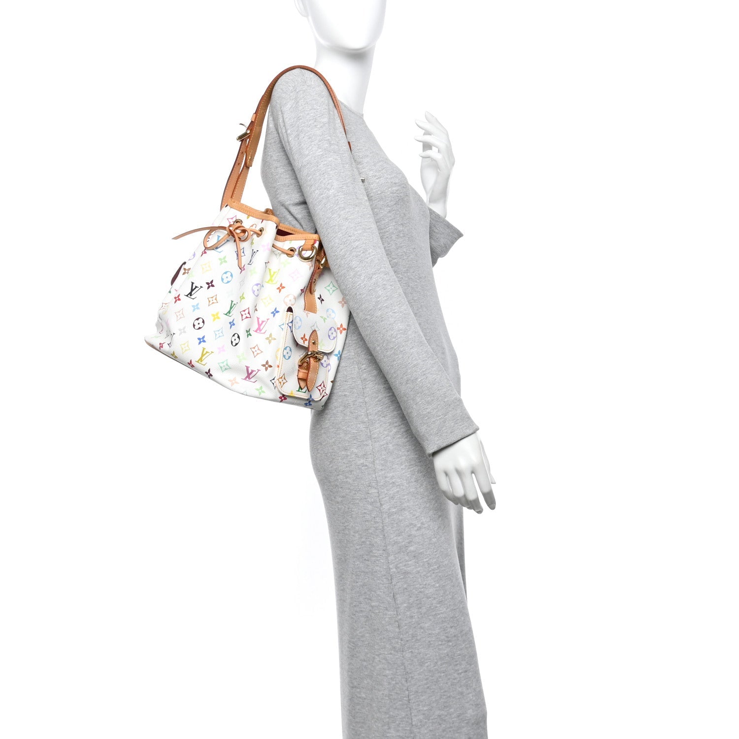 Monogram Multicolor Petit Noe White