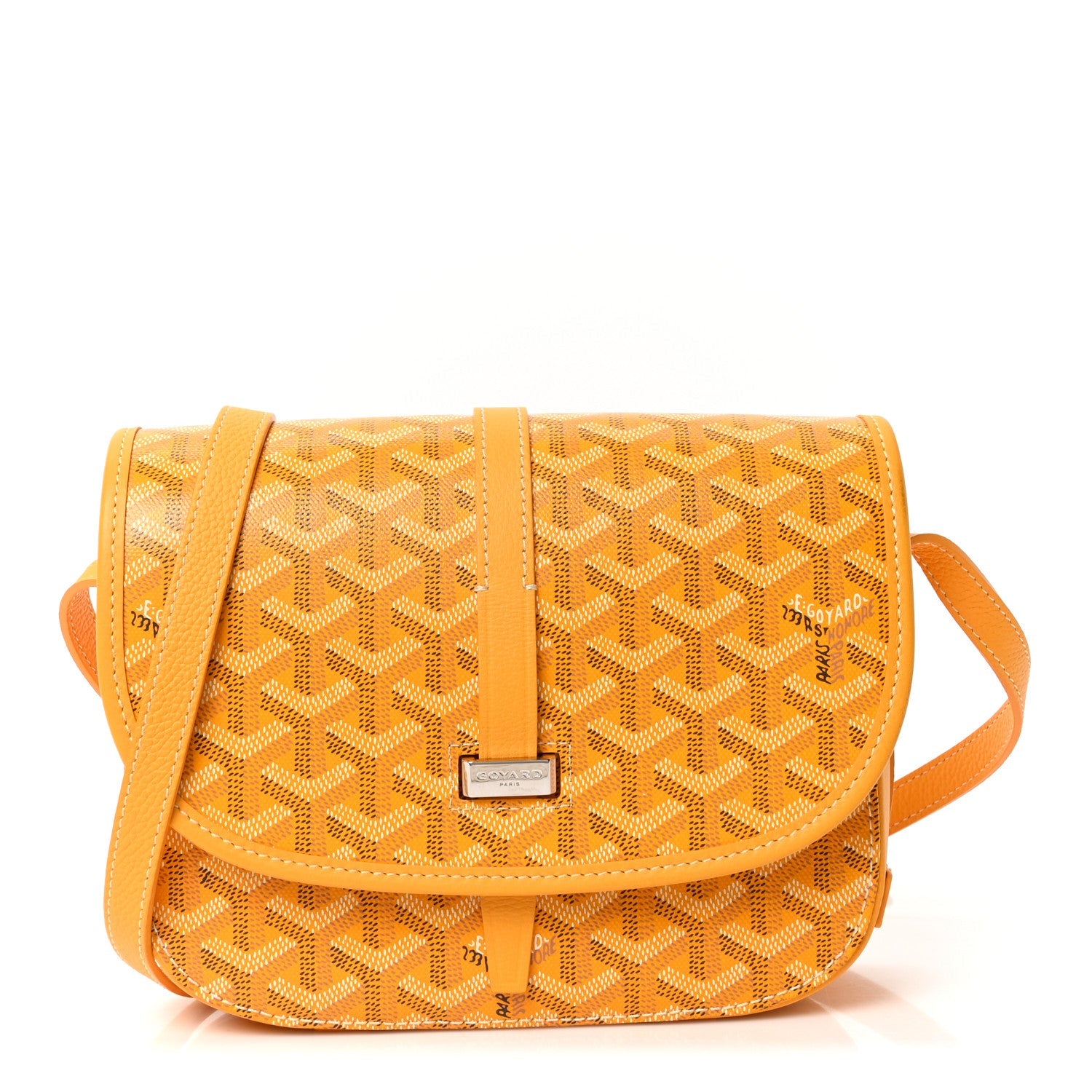 Goyardine Belvedere II PM Messenger Bag Yellow