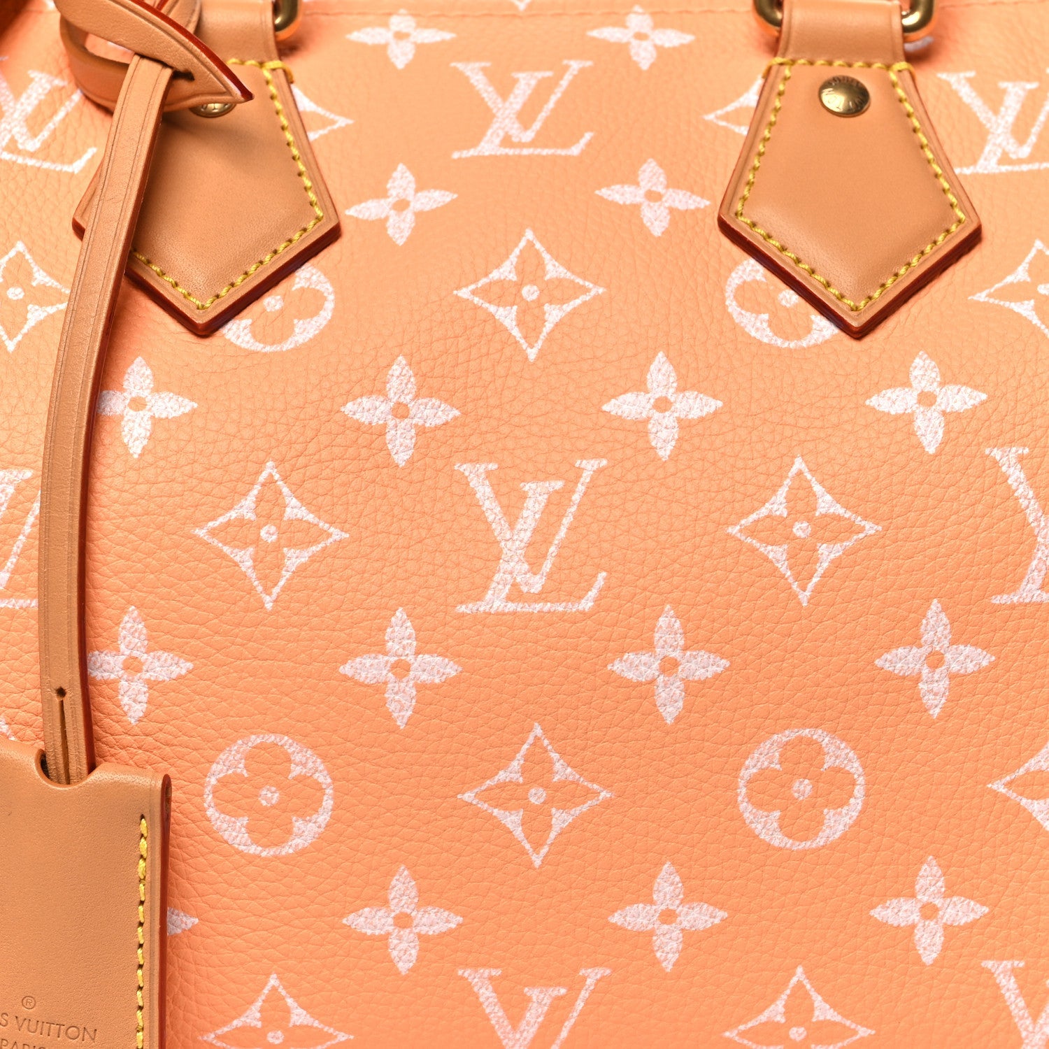 Calfskin Monogram Speedy P9 Bandouliere 25 Summer Peach