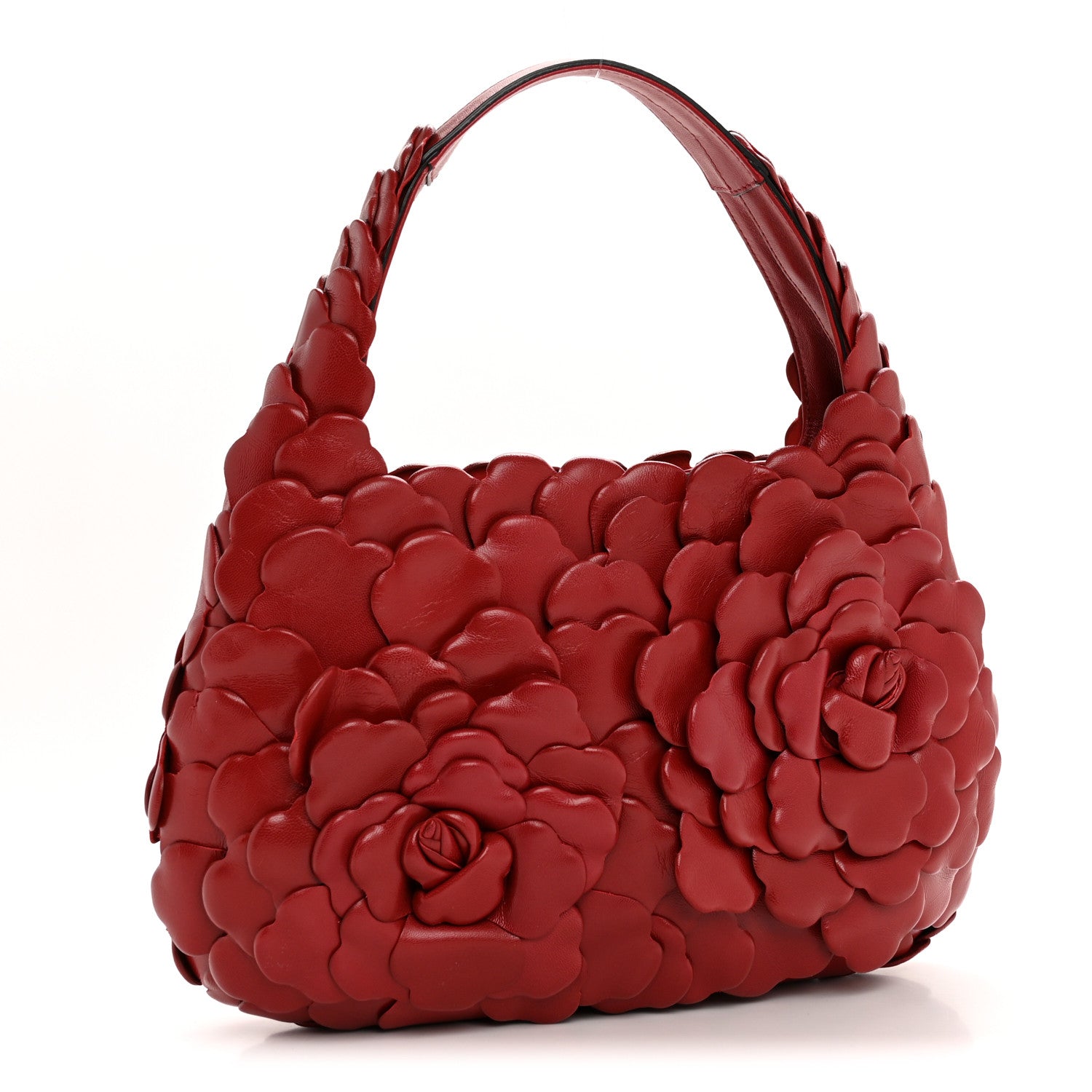Nappa Atelier 03 Rose Edition Small Hobo Rosso Valentino