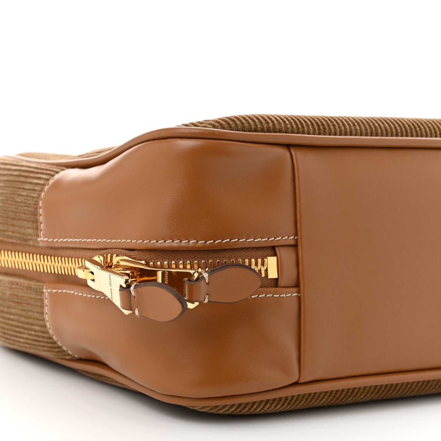 Corduroy Large Beau Top Handle Bag Cinnamon