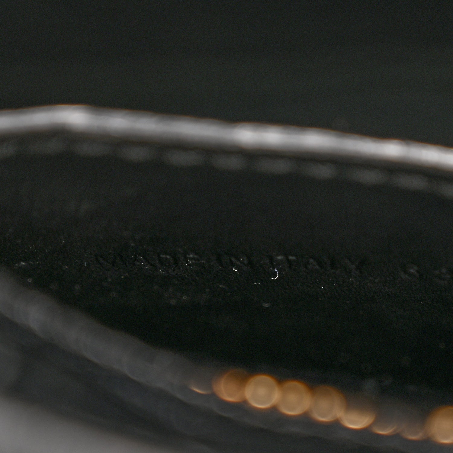 Shiny Supple Calfskin Crocodile Embossed Neo Classic Gold Hardware Mini City Black