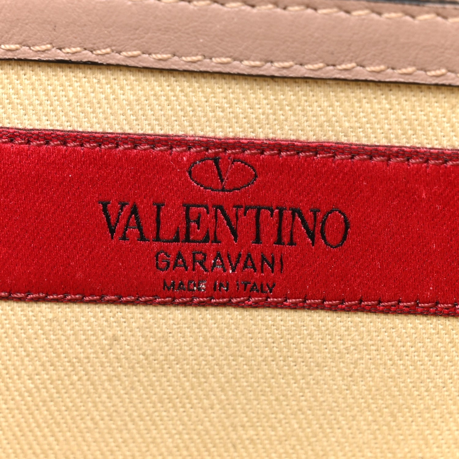 Vitello Small Glam Lock Rockstud Flap Poudre