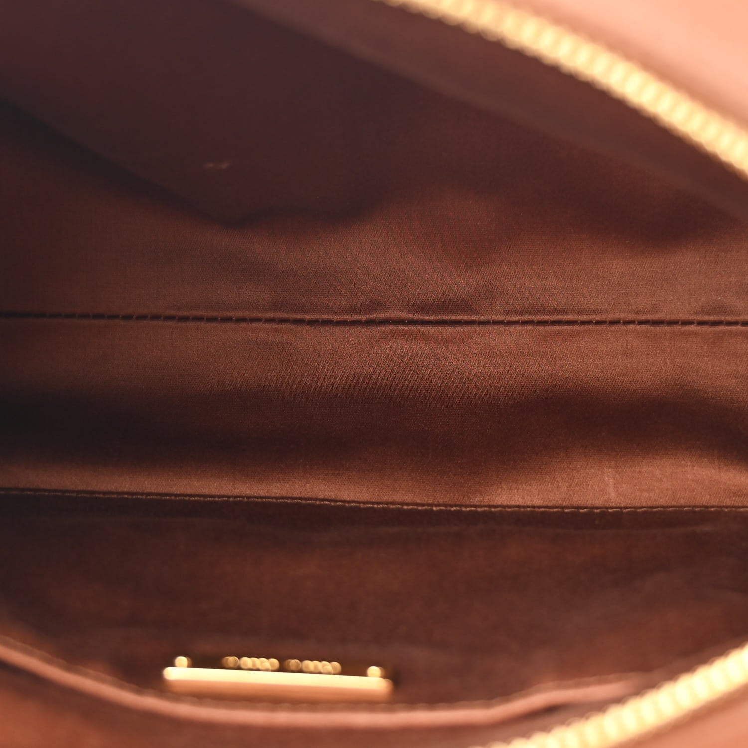 Nappa Knot Top Handle Shoulder Bag Cognac