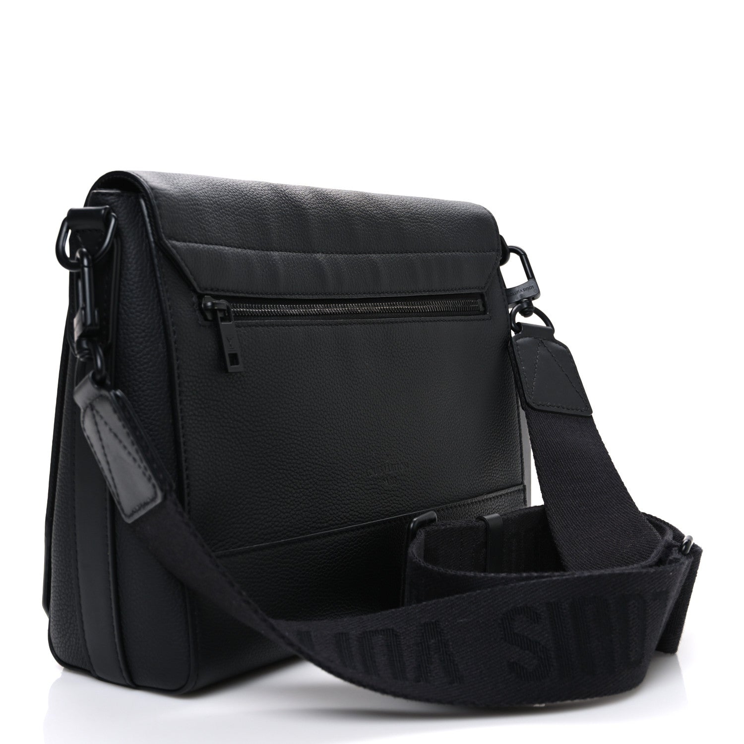 Calfskin Aerogram Messenger Black