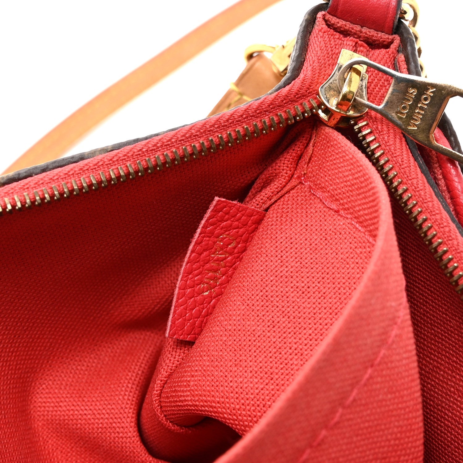 Monogram Pallas Clutch Poppy