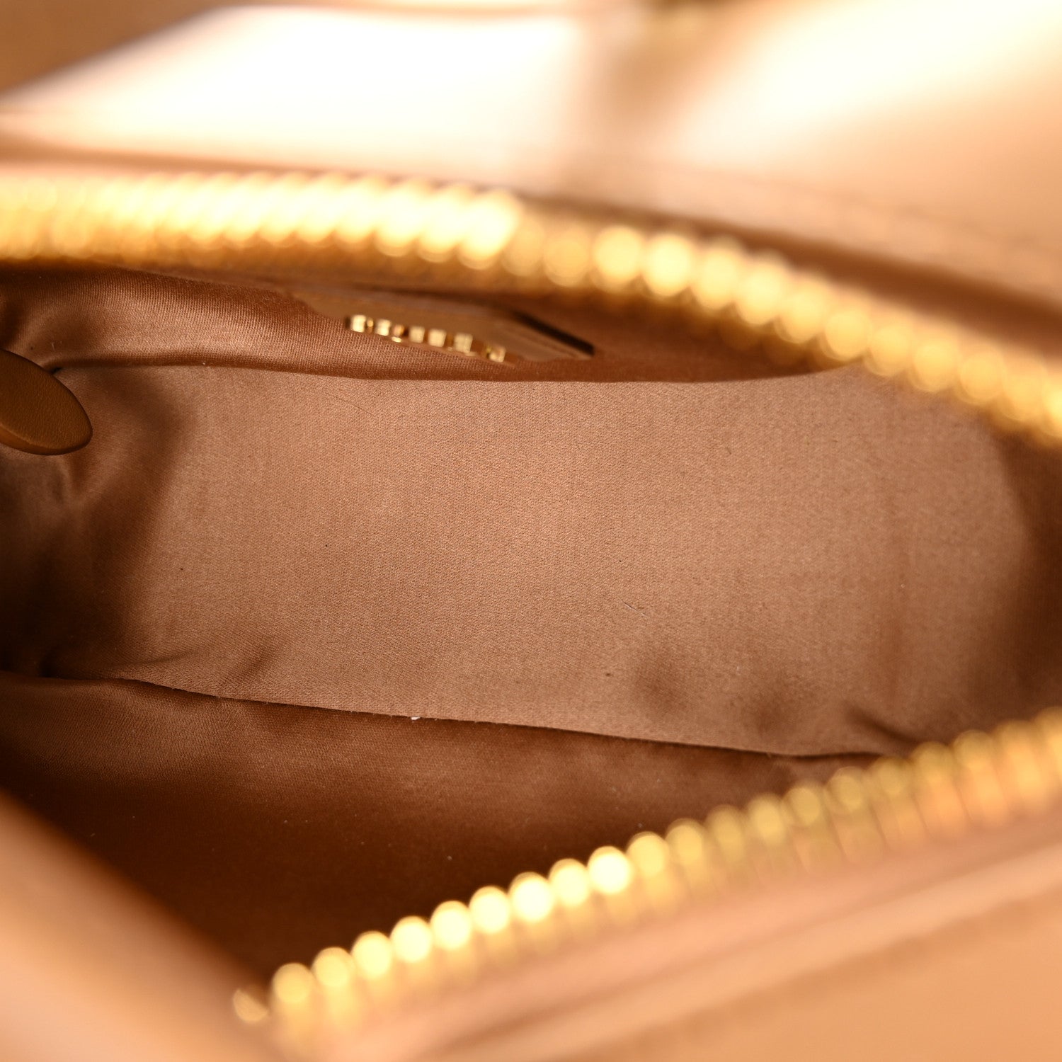 Nappa Matelasse Regular Arcadie Top Handle Bag Caramel