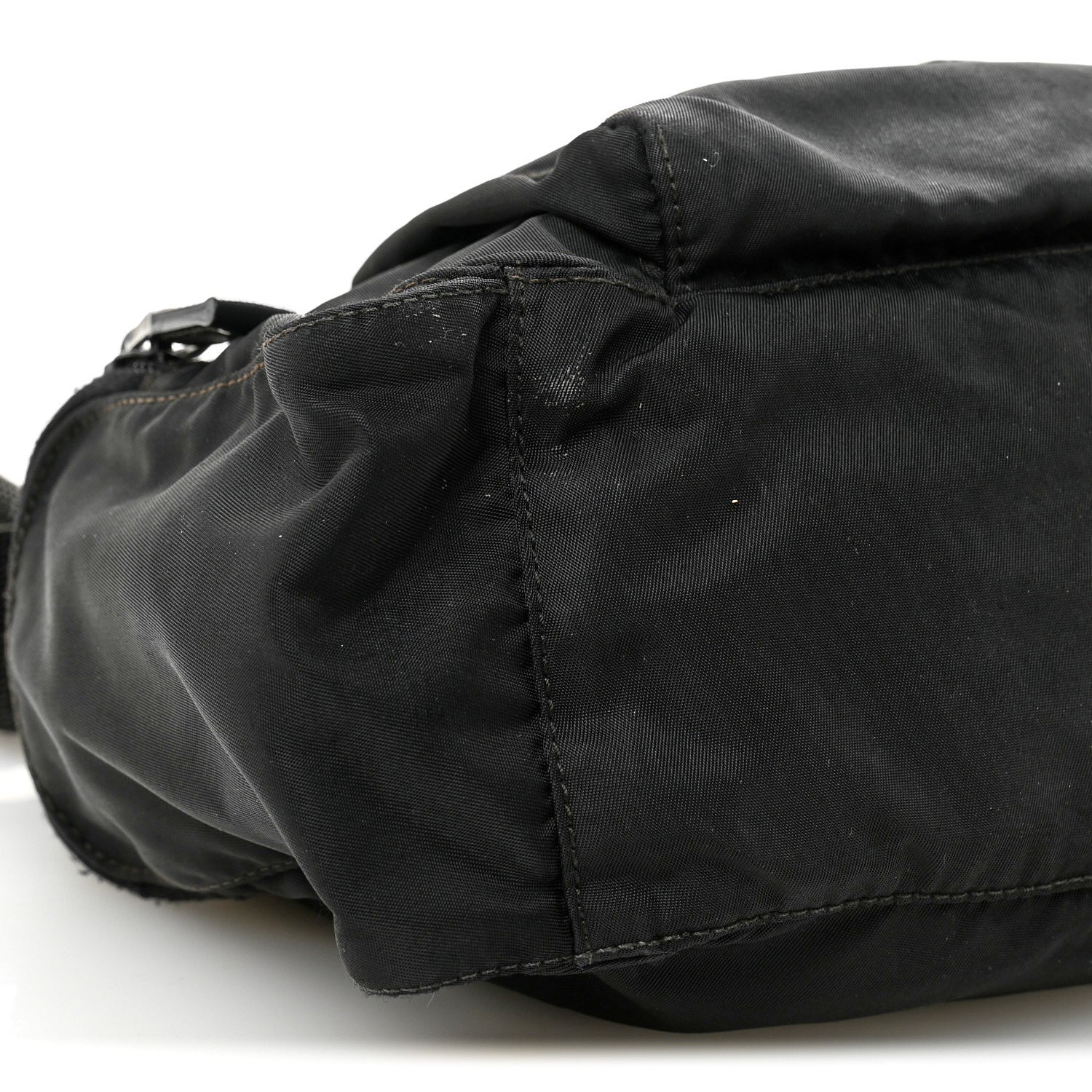 Tessuto Nylon Saffiano Small Vela Messenger Black