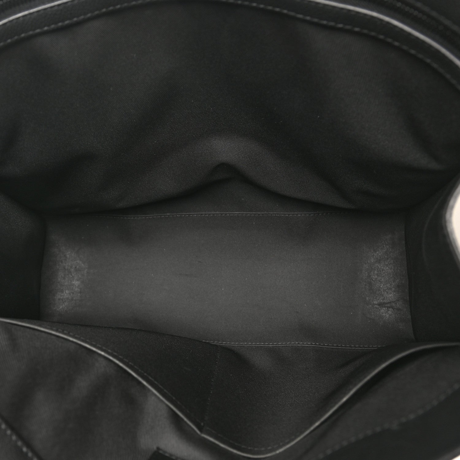 Grained Calfskin LV Aerogram Tote Black