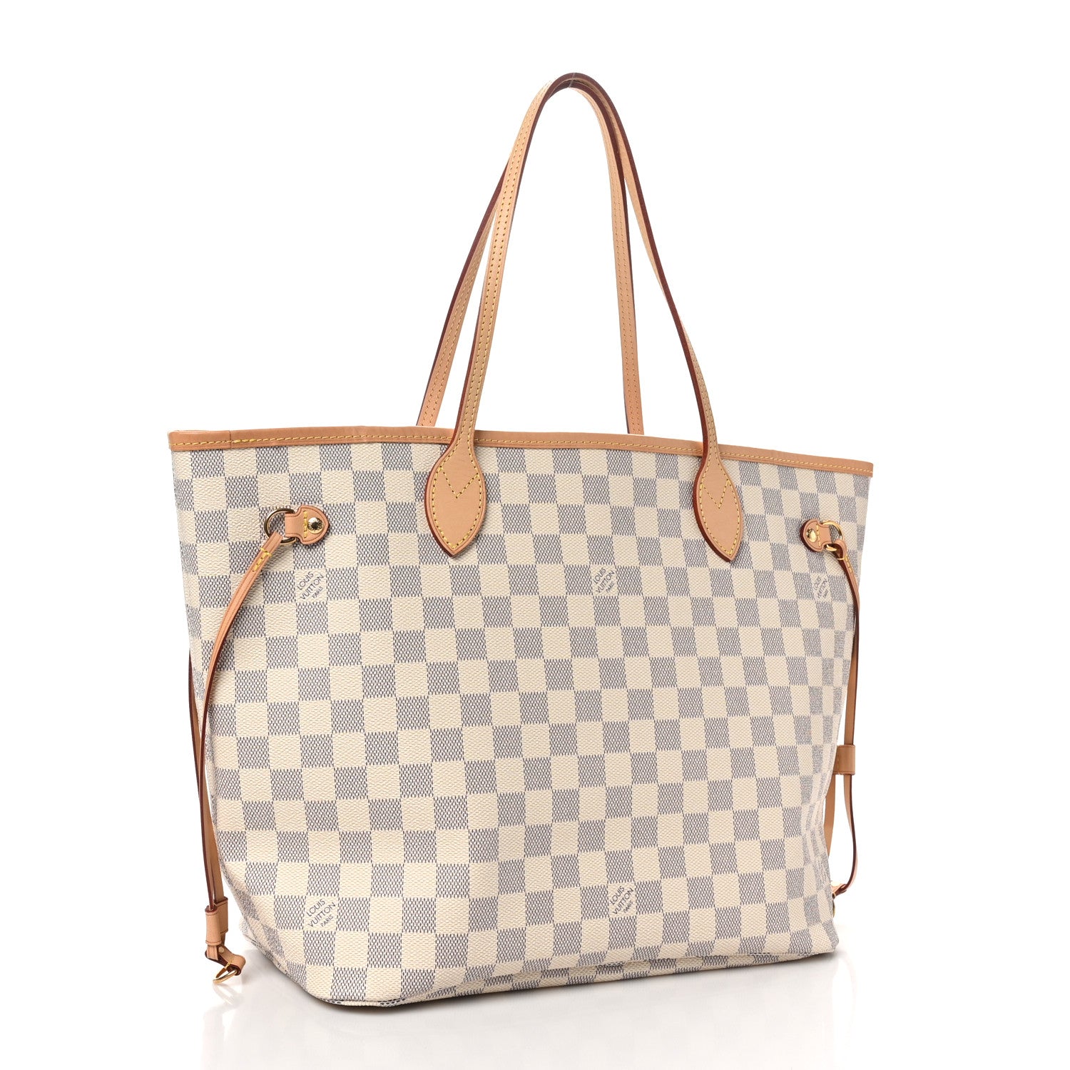 Damier Azur Neo Neverfull MM Rose Ballerine